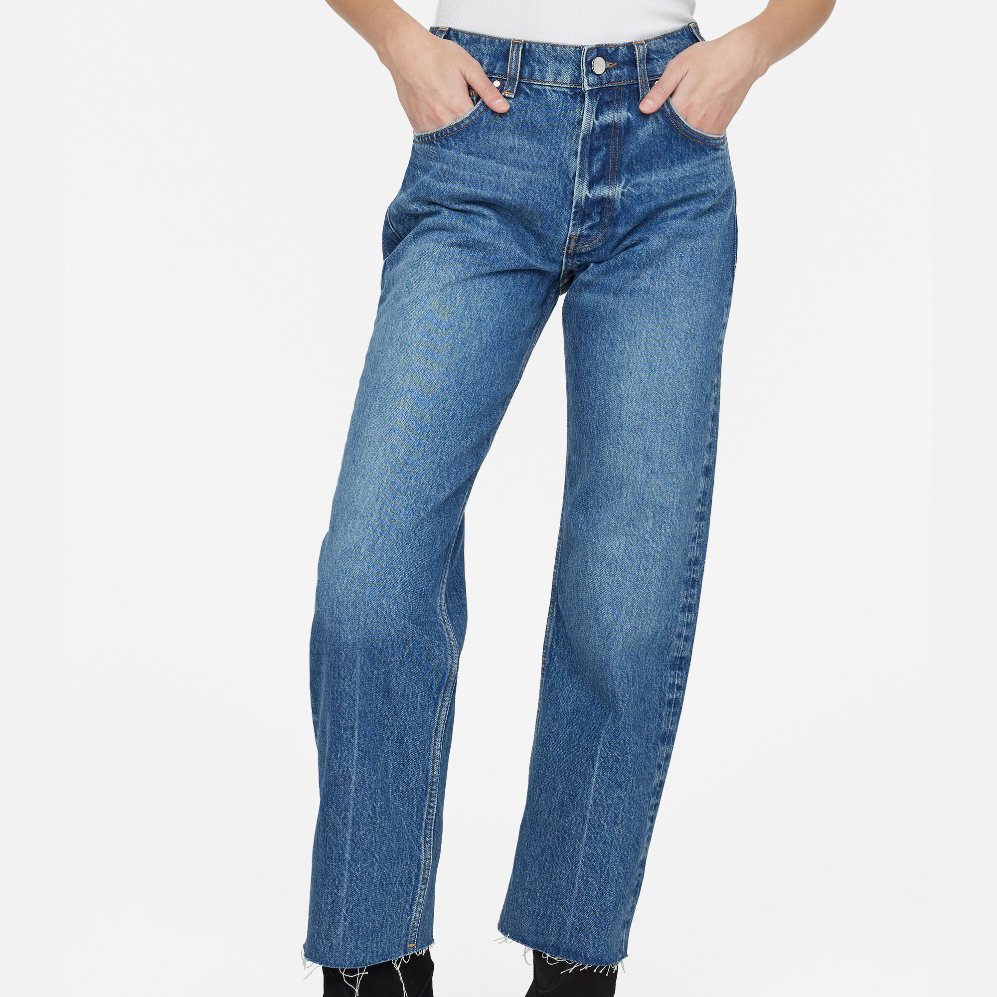 完売品　ANINE BING　GAVIN JEAN　アニンビン　34 Anine Bing Gavin Denim Straight-Leg Jeans - W26 | Coggles