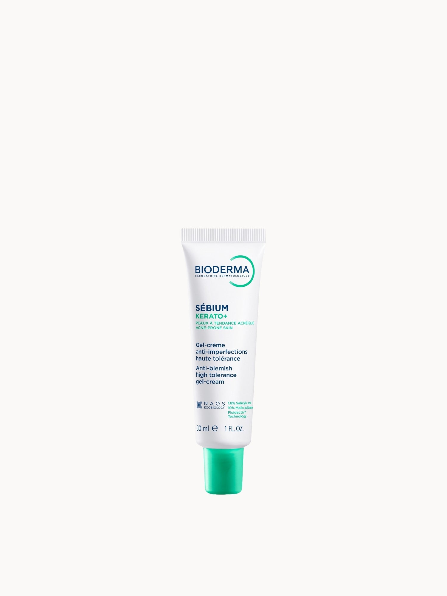 Bioderma Sebium Kerato+ Anti-Blemish Gel Cream Face Moisturiser for Spots, Redness and Post-Acne Marks 30ml