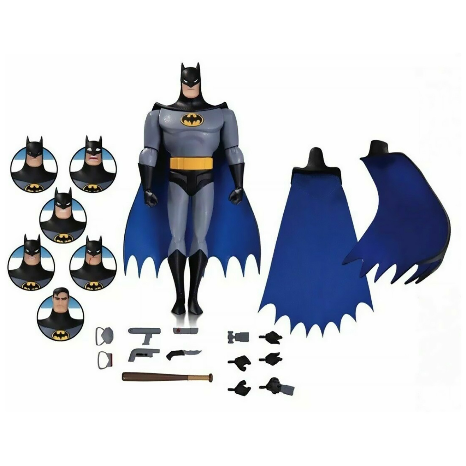 Batman Animated - DC 6 Inch Action Figure: Batman Expressions Pack