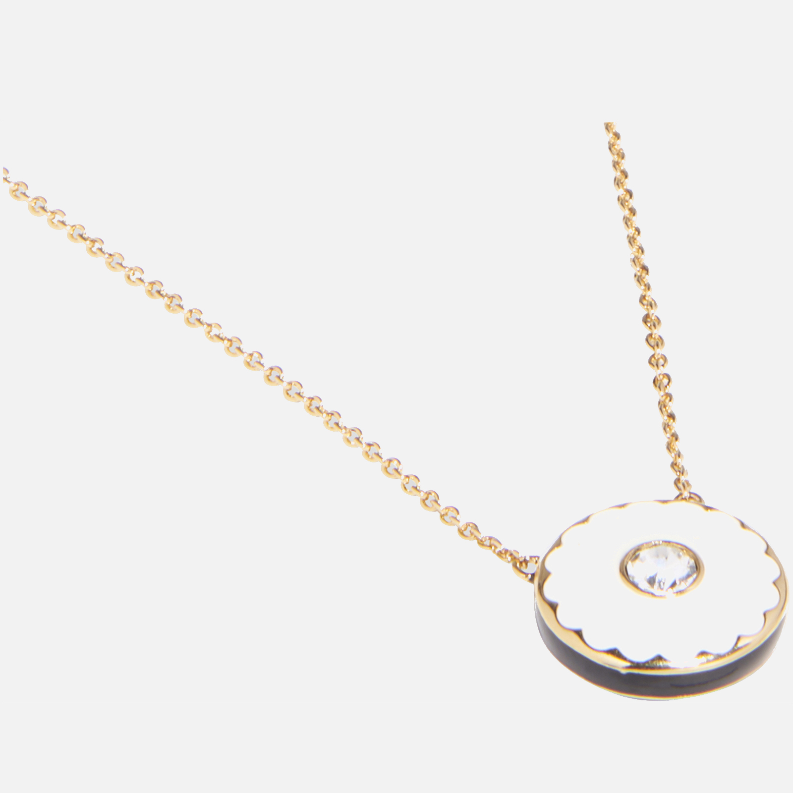 【Marc Jacobs】 The Medallion Pendant Black Gold ★人気 Marc Jacobs Medallion Pendant