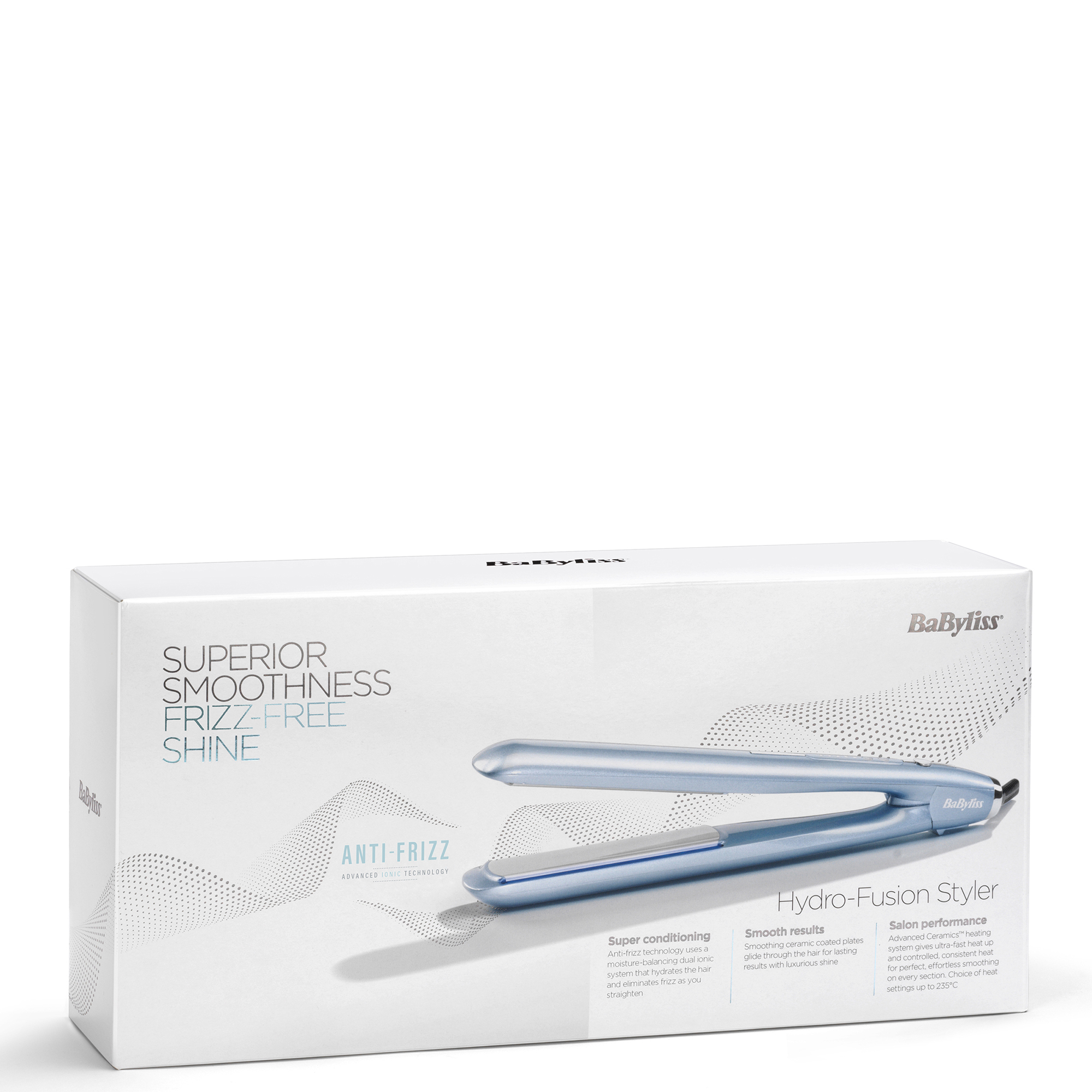 BaByliss Hydro Fusion Anti Frizz Hair Straightener LOOKFANTASTIC