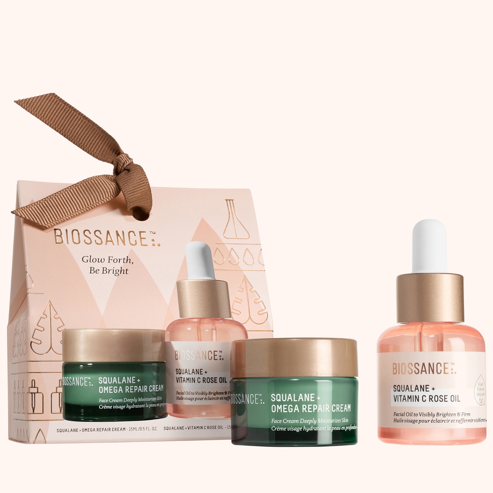 Biossance Gold Biossance Glow Forth, Be Bright Set | Biossance