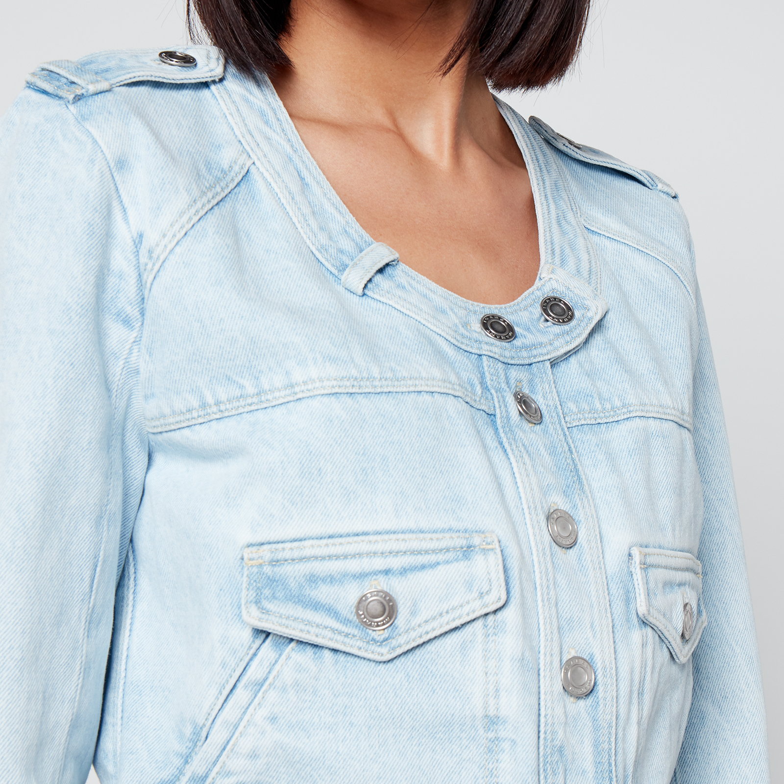 ISABEL MARANT｜DENIM JACKETS (VALETTE (VE0185FA B1H06I 0 Isabel Marant Valette denim jacket Isabel Marant