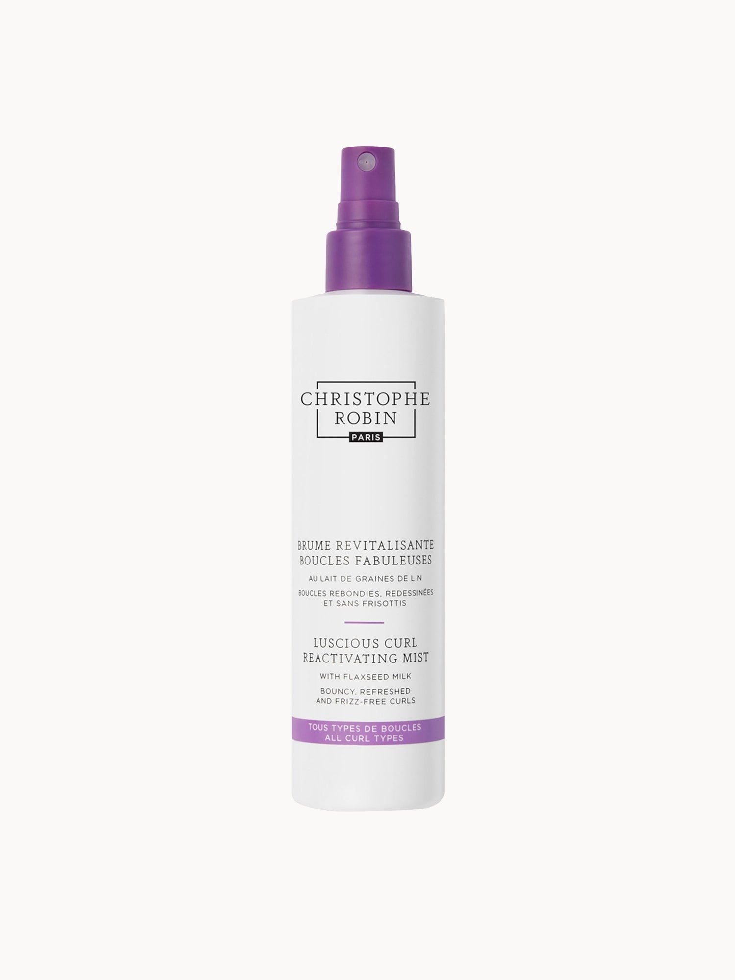 Christophe Robin Luscious Curl Reactivating Mist With Flaxseed Milk 150ml