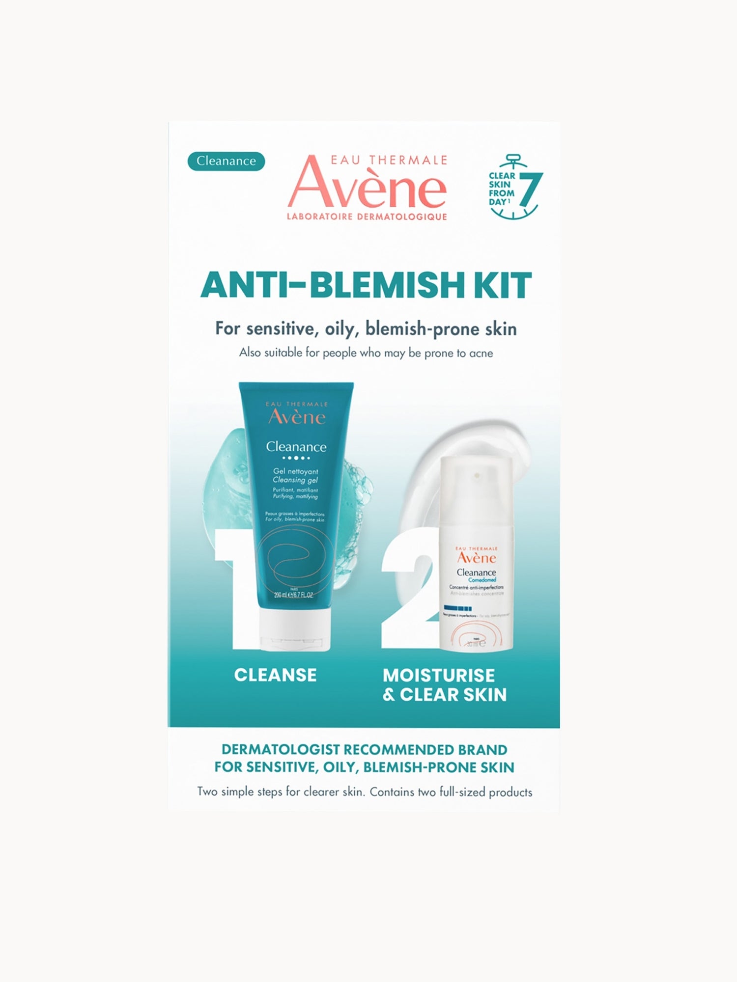 Avène Cleanance Anti-Blemish 2 Step Routine Kit | LOOKFANTASTIC