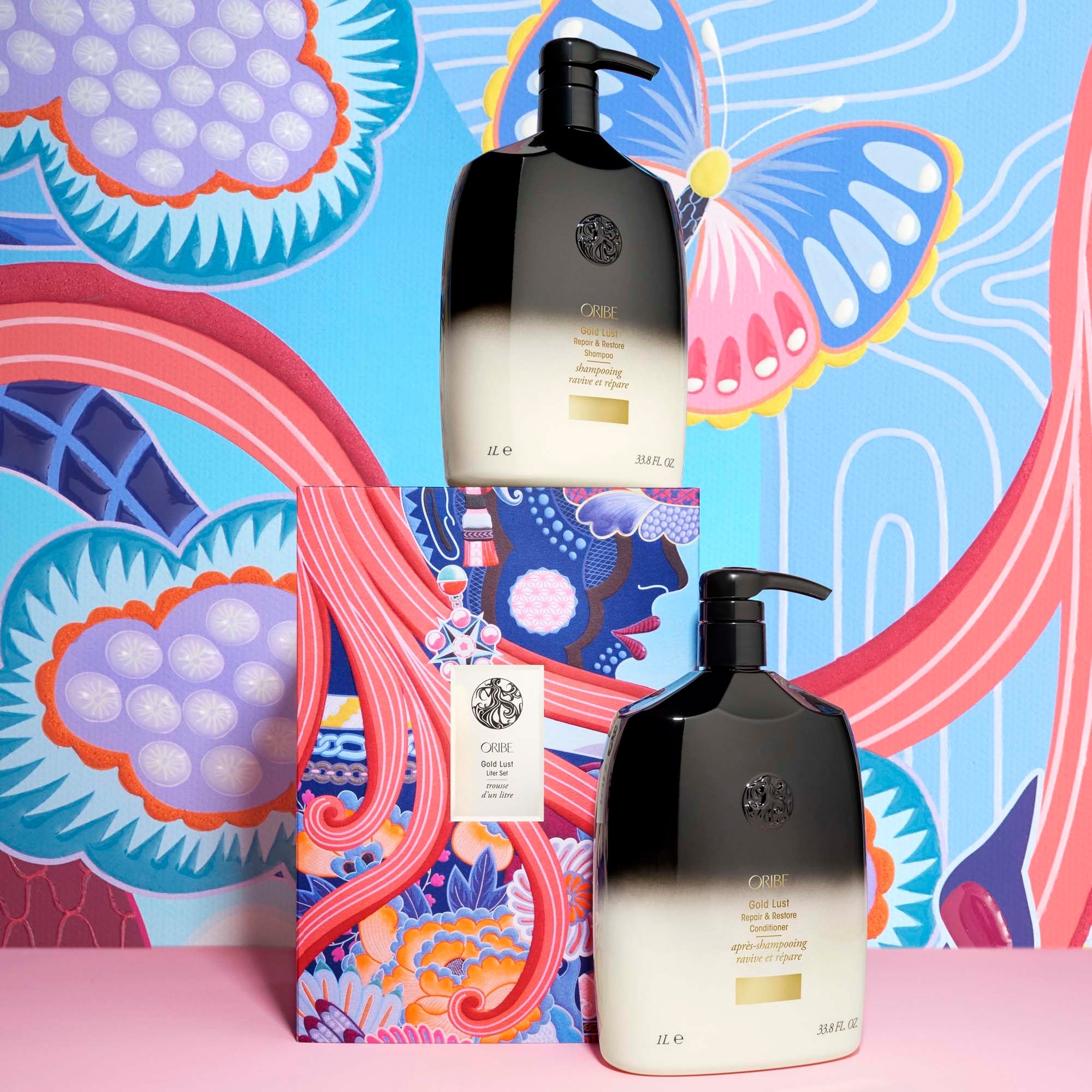Oribe Gold Lust Shampoo and Conditioner Liter Set (Worth $339.00