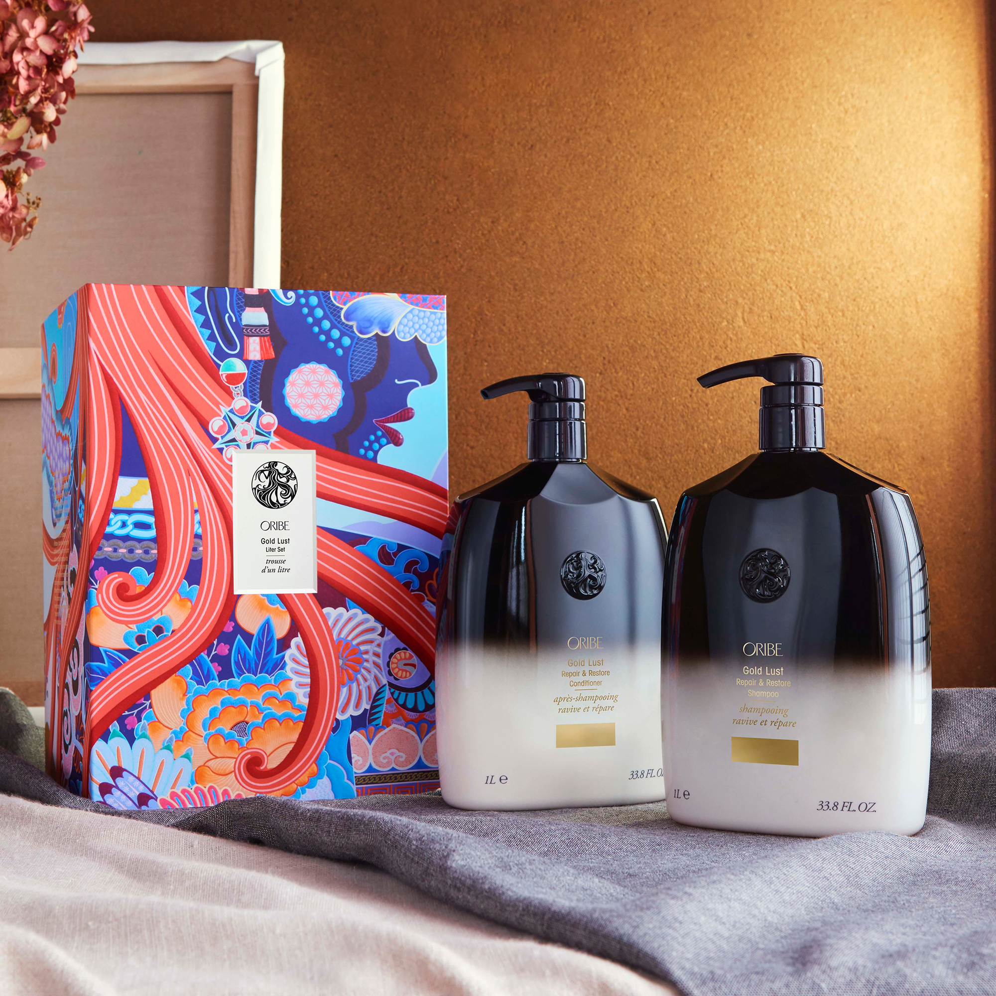 Oribe Gold Lust Shampoo and Conditioner Liter Set (Worth $339.00