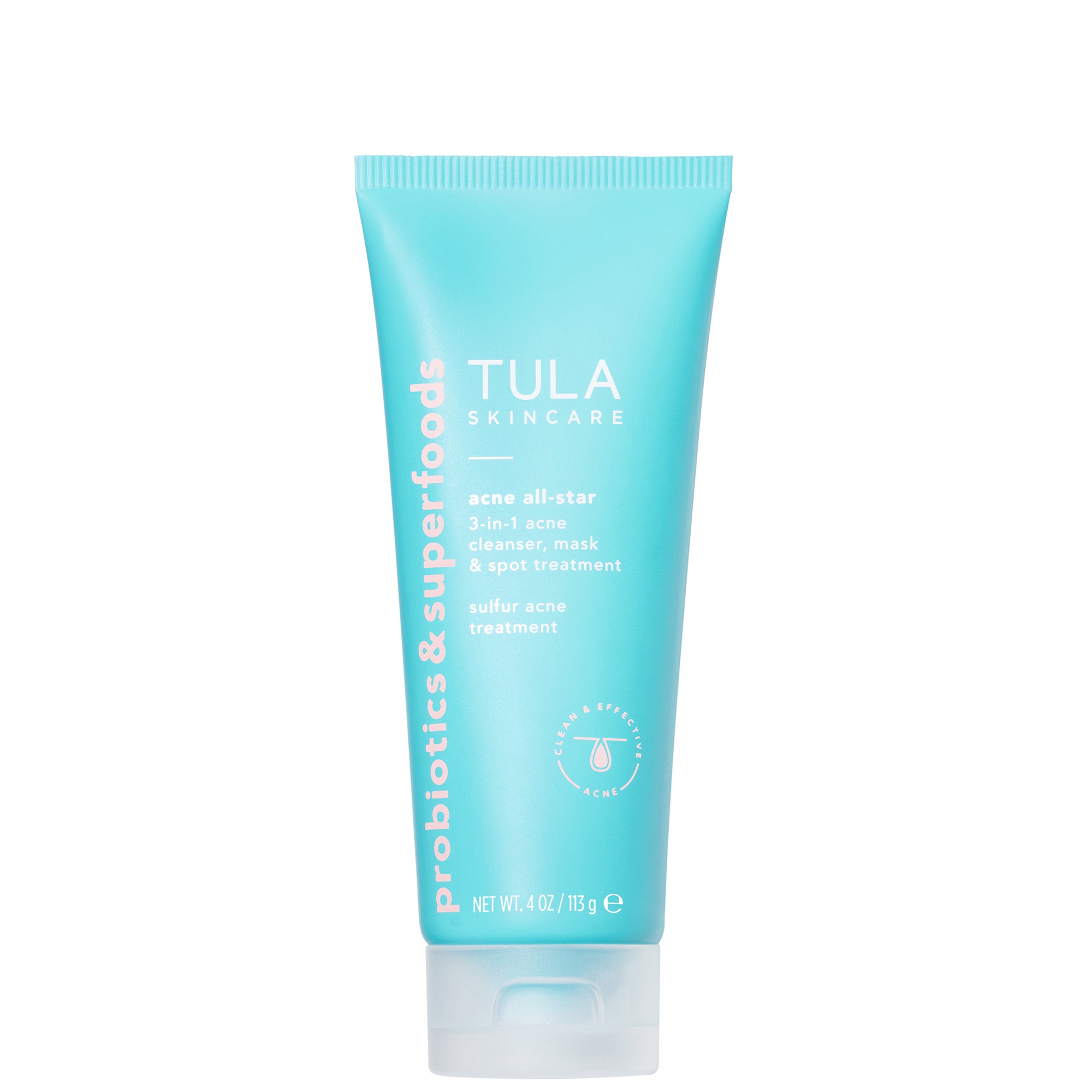 Cleansorb Mask TULA Skincare Acne All-Star 3-in-1 Acne Cleanser, Mask and Spot ...