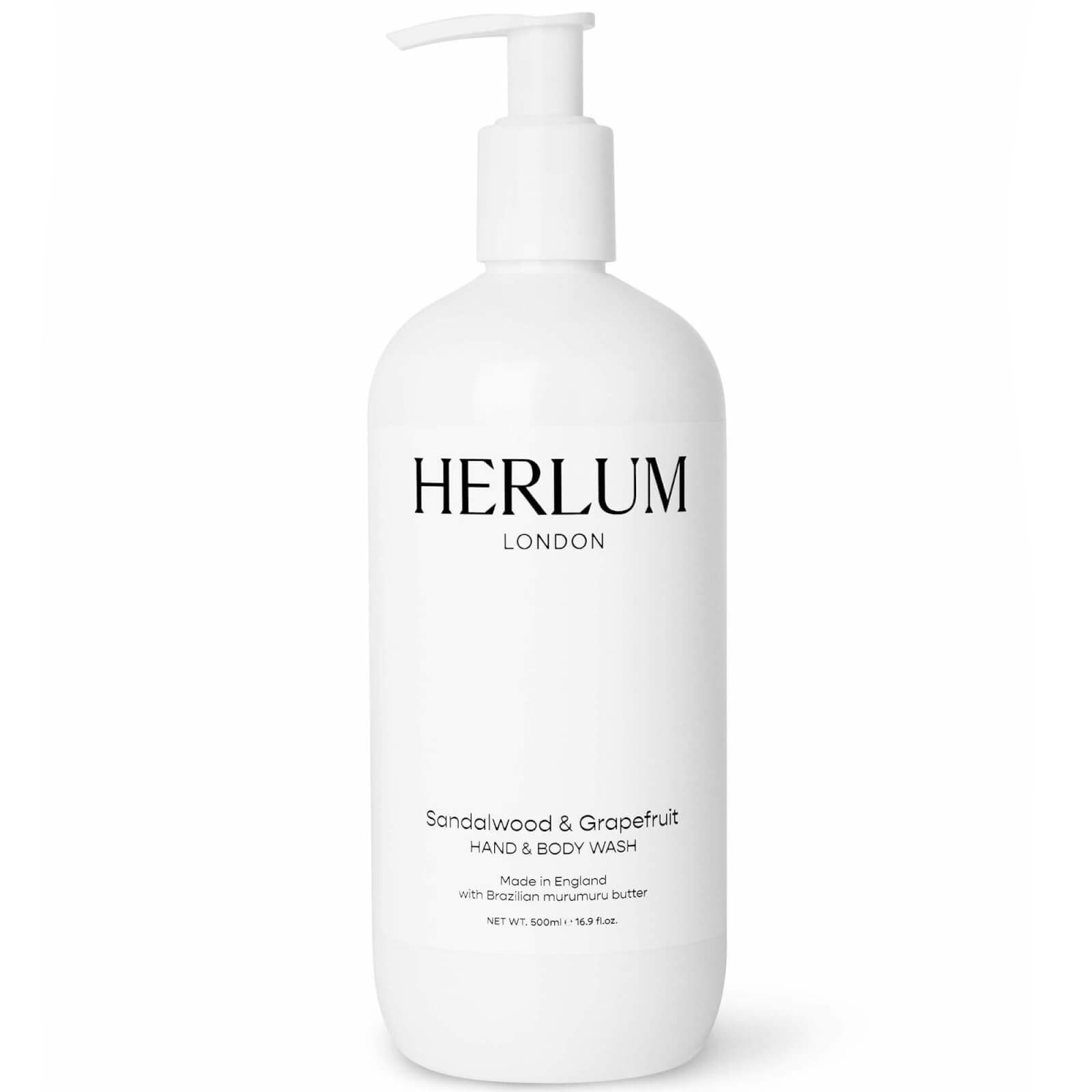 cult Herlum Hand and Body Wash Sandalwood and Grapefruit 500ml