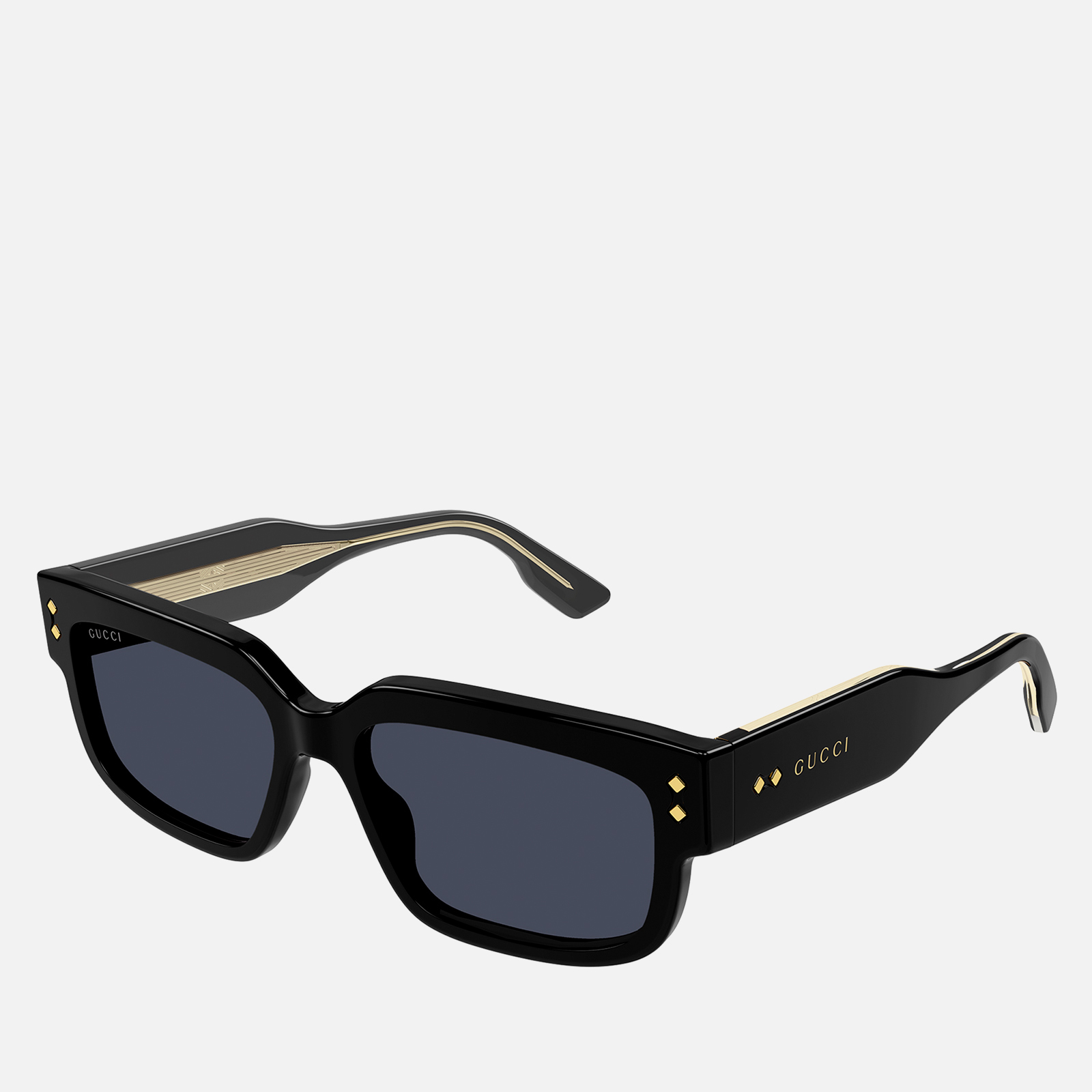 Gucci Nouvelle Acetate Rectangle-Frame Sunglasses | Coggles