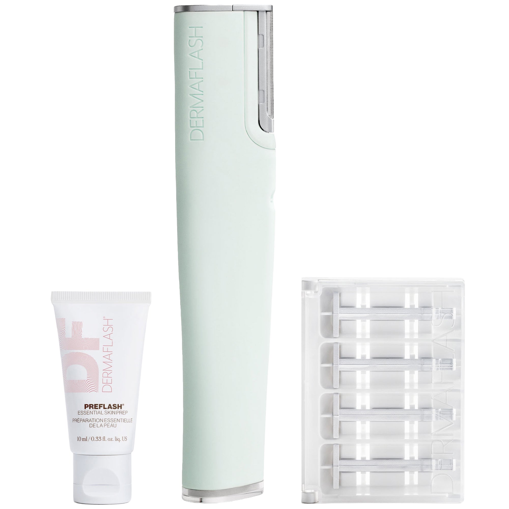 DERMAFLASH Luxe+ Advanced Sonic Dermaplaning and Peach Fuzz Removal ...