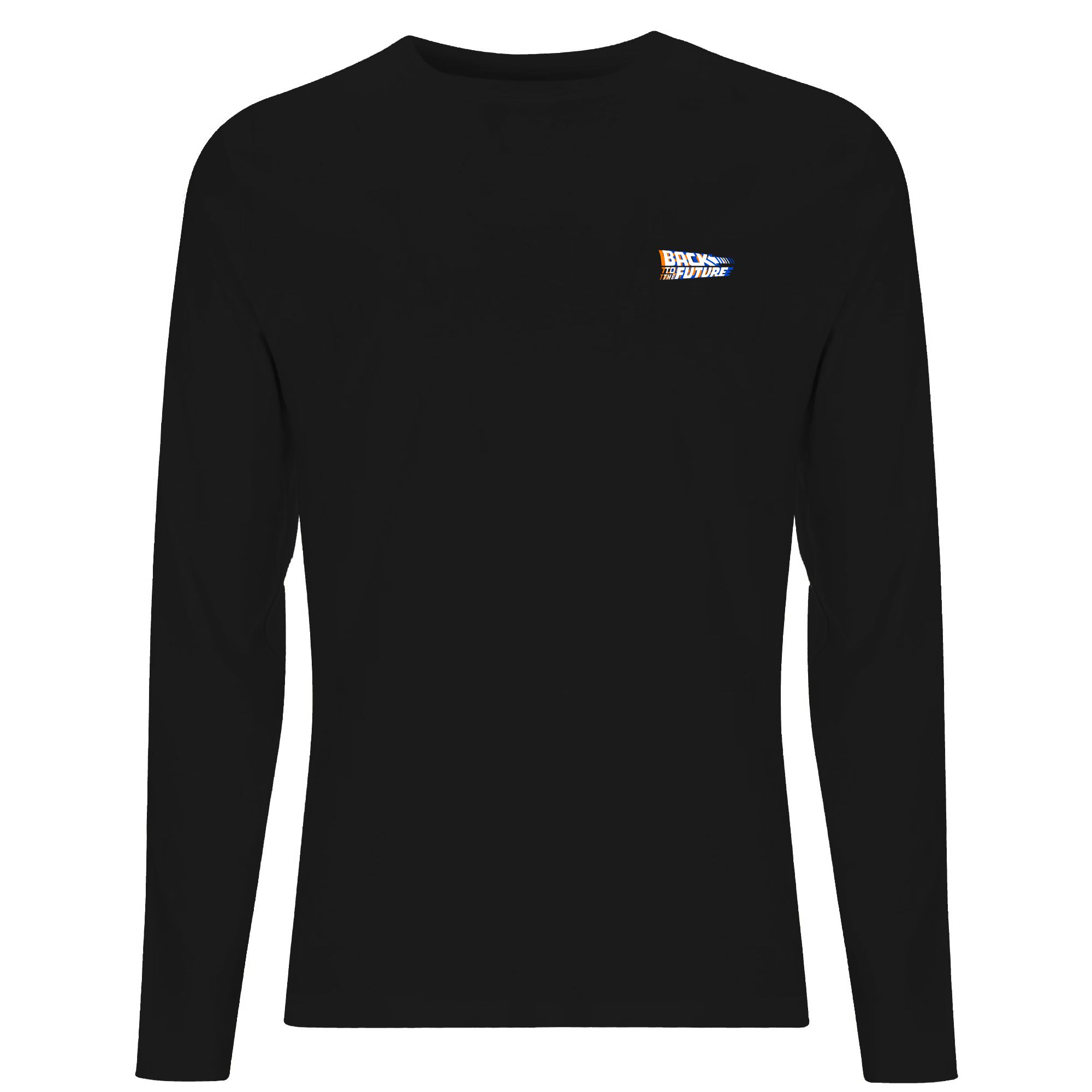 Back To The Future Men's Long Sleeve T-Shirt - Black - XS
