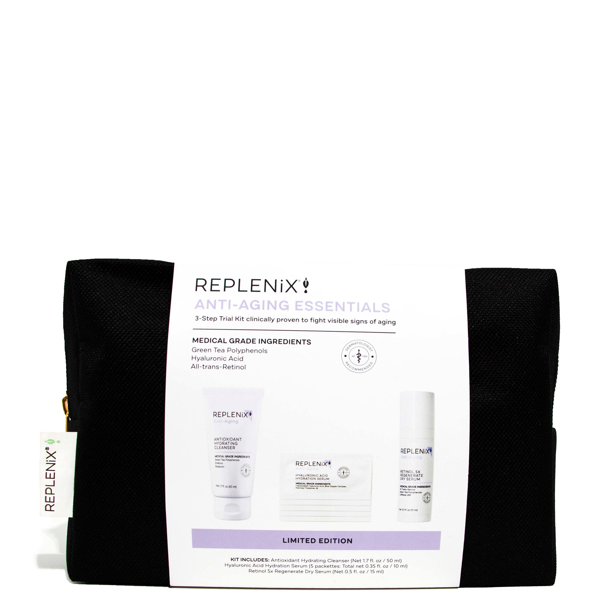 Replenix Anti-Aging Essentials 3 Step Trial Kit | Dermstore