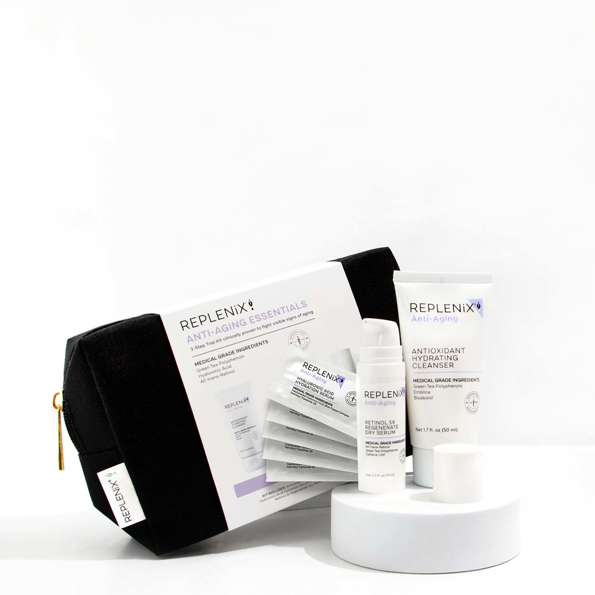 Replenix Anti-Aging Essentials 3 Step Trial Kit | Dermstore