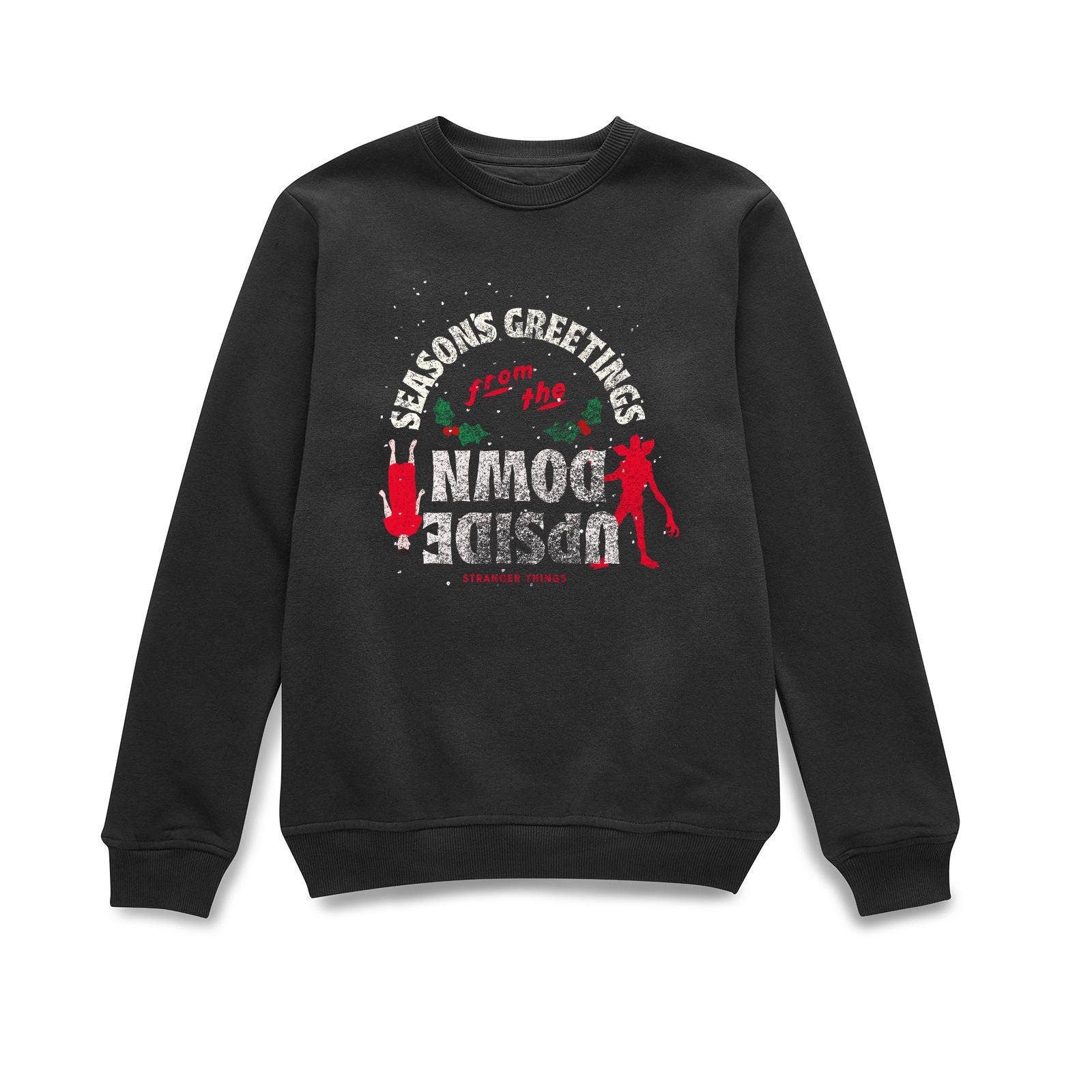Stranger Things Seasons Greeting From Upside Down Weihnachtspullover – SchwarzAktueller Preis: 11,99 €. Unverbindliche Preisempfehlung: 29,49 €. Sparen €17.50 .11,99 €UVP: 29,49 €Sparen €17.50In den Warenkorb