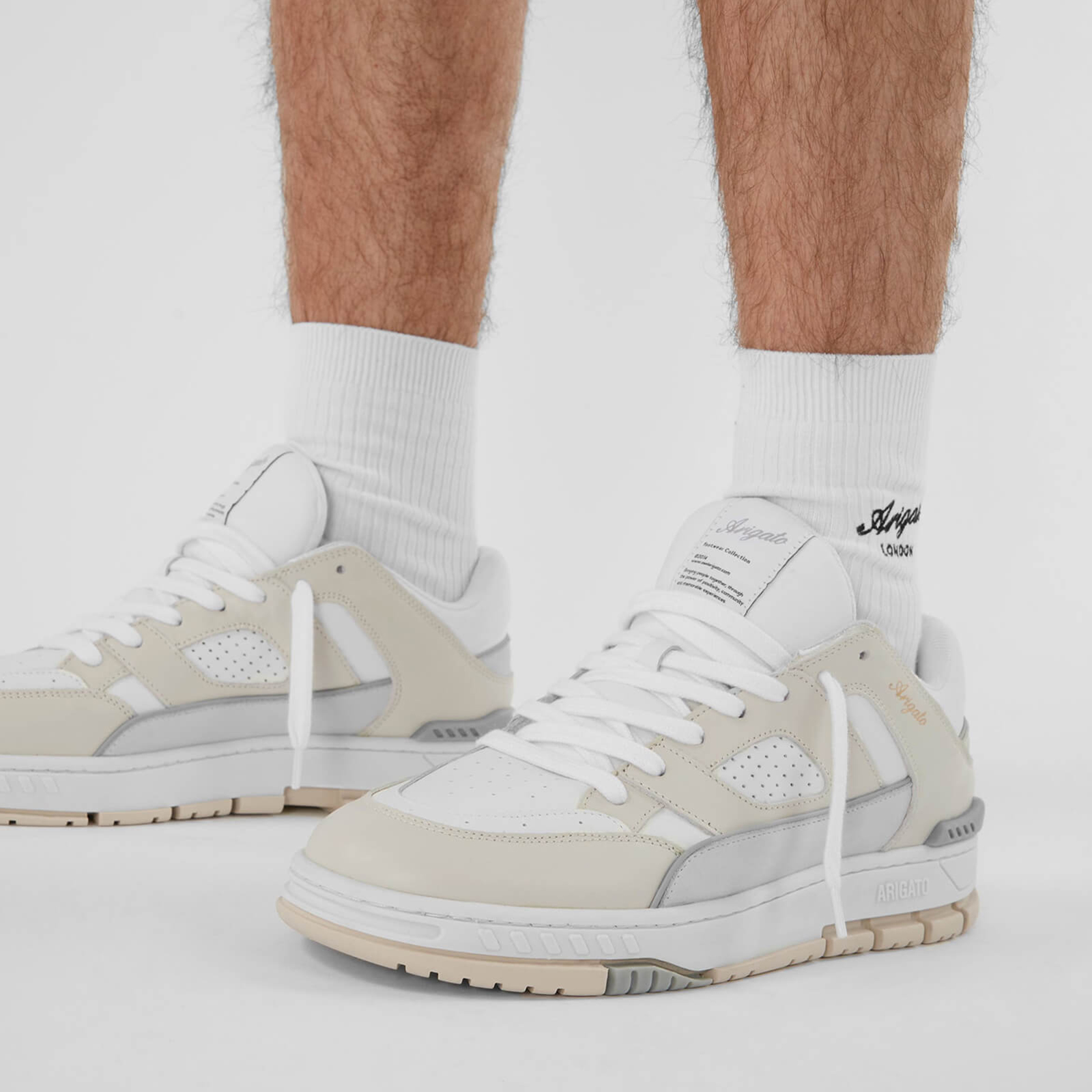 Axel Arigato Men's Area Lo Basket Leather Trainers - UK 7