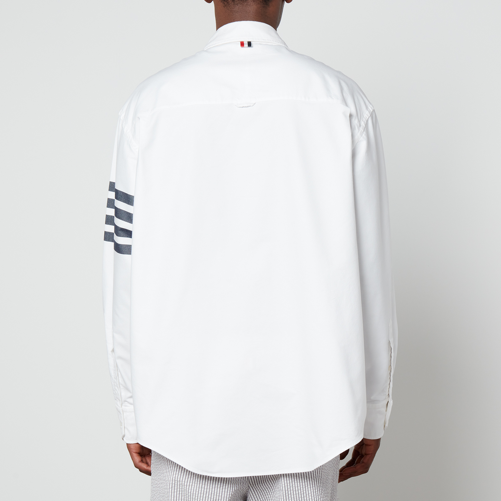 Thom Browne 4-Bar Oversized Oxford Cotton Shirt - 0/XS | Coggles
