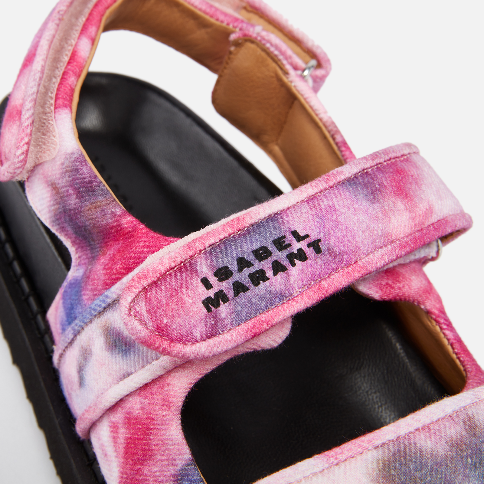 Isabel Marant Women's Madee Tie-Dyed Twill Sandals - UK 3 | Coggles