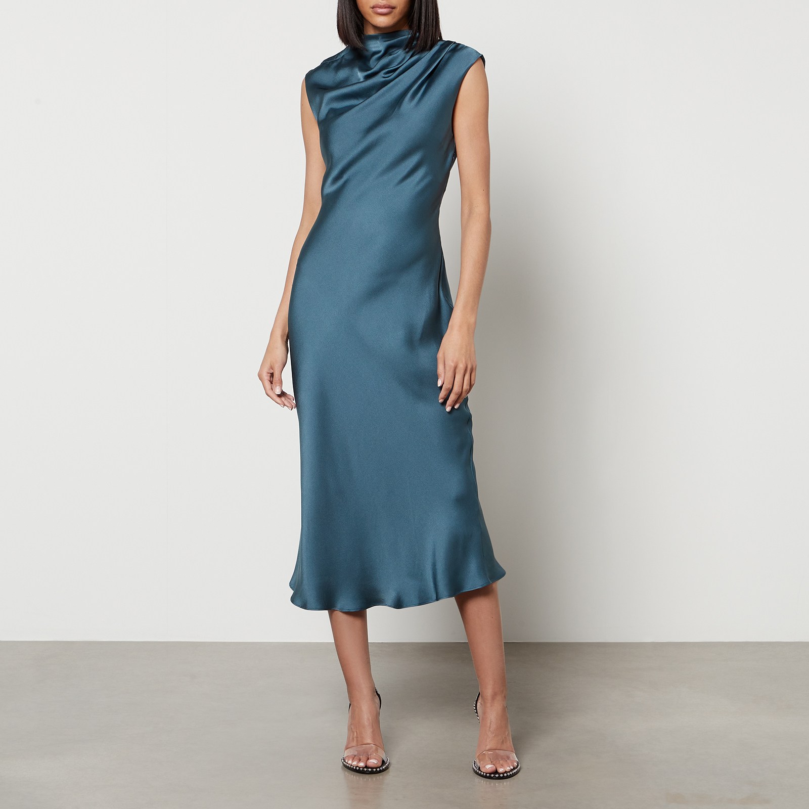 Anine Bing Samantha Silk Midi Dress | Coggles