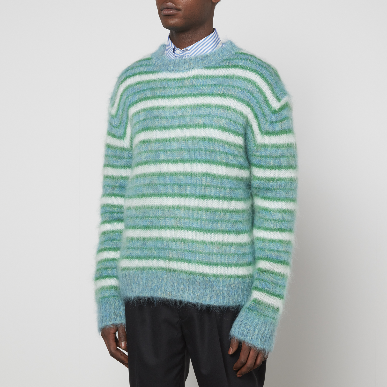 Marni Mohair Striped Intarsia Knit Jumper | Coggles