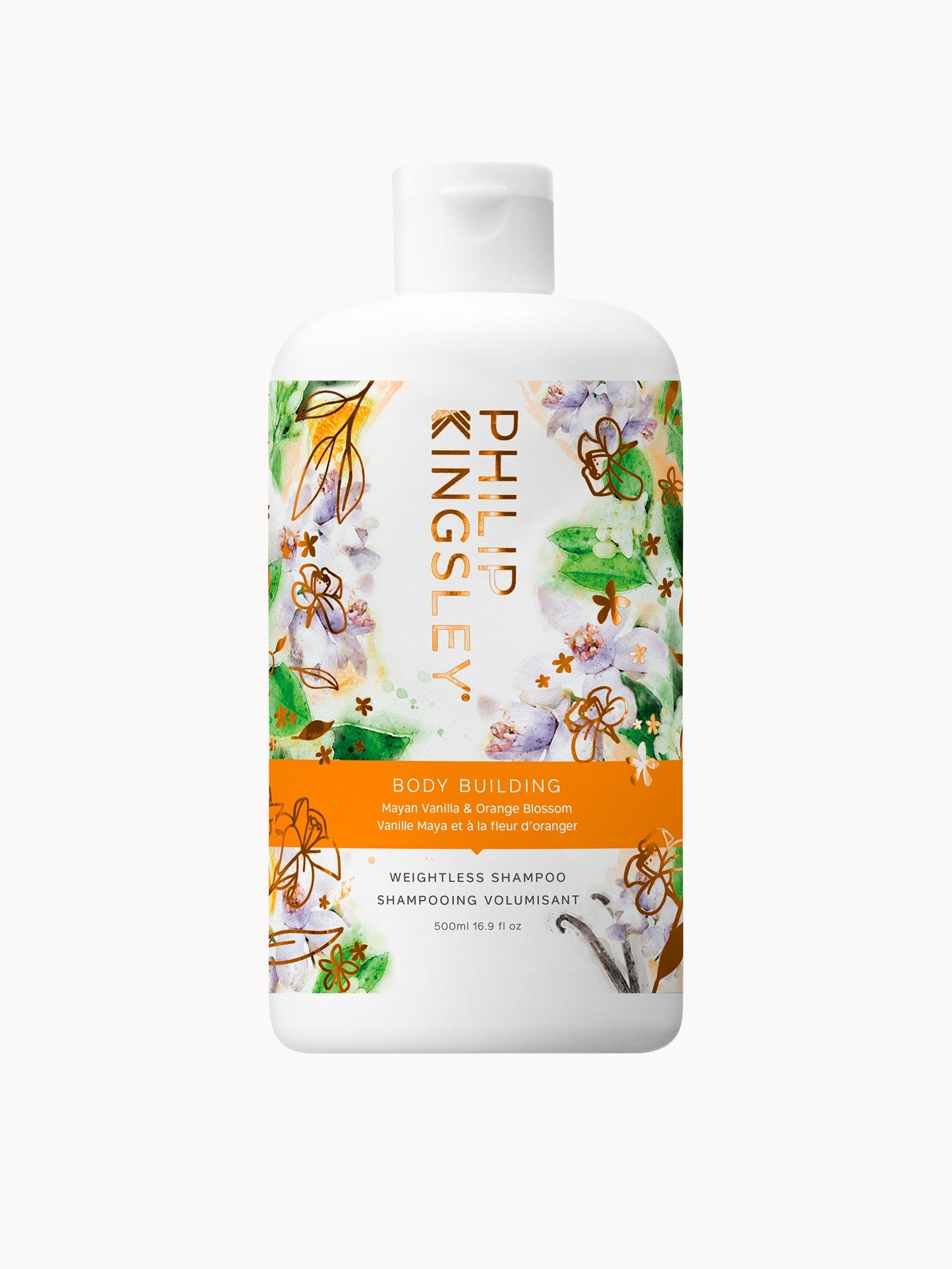 Philip Kingsley Mayan Vanilla and Orange Blossom Body Building Weightless Shampoo 500ml (Worth £41.00)