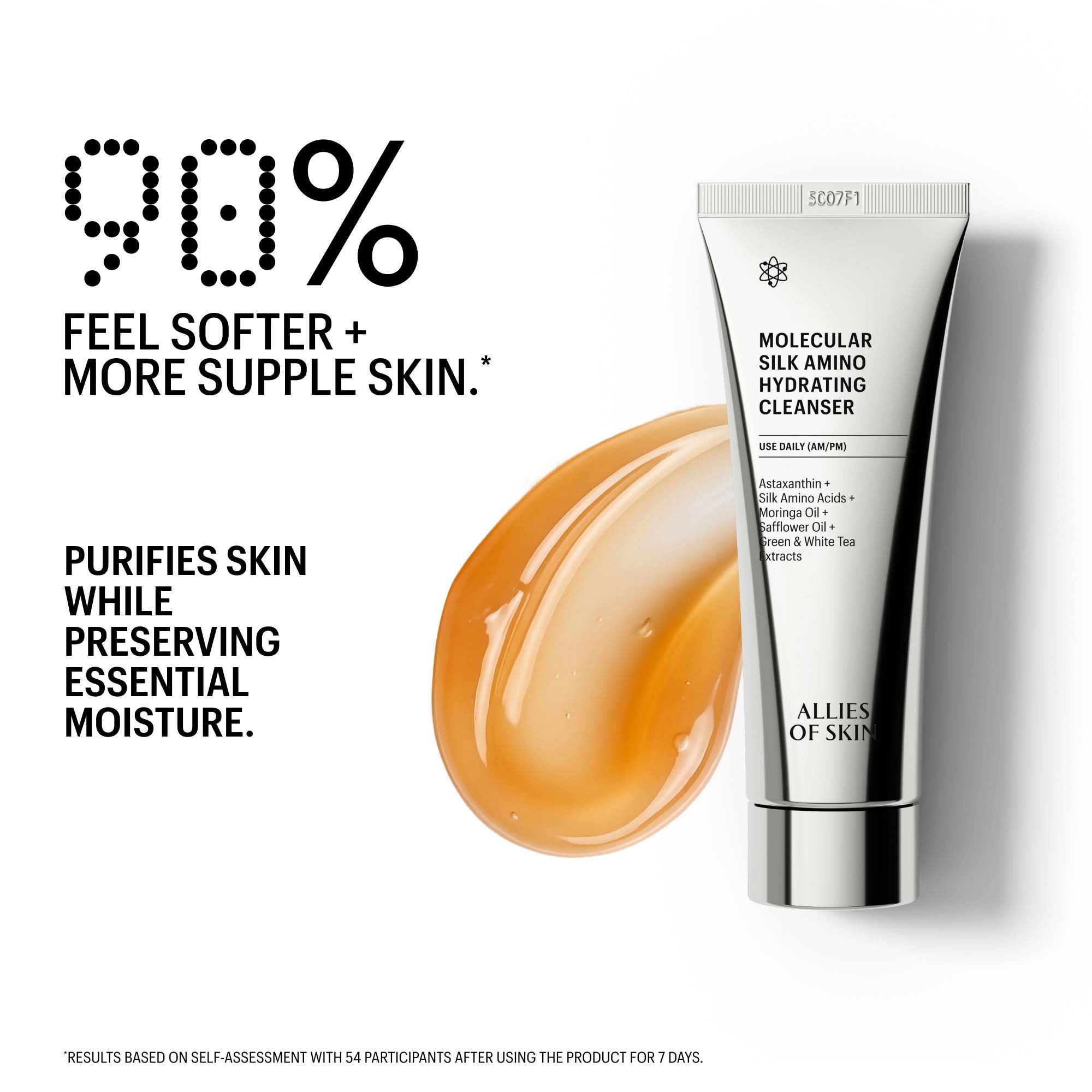 Allies of Skin Molecular Silk Amino Hydrating Cleanser 100ml 
