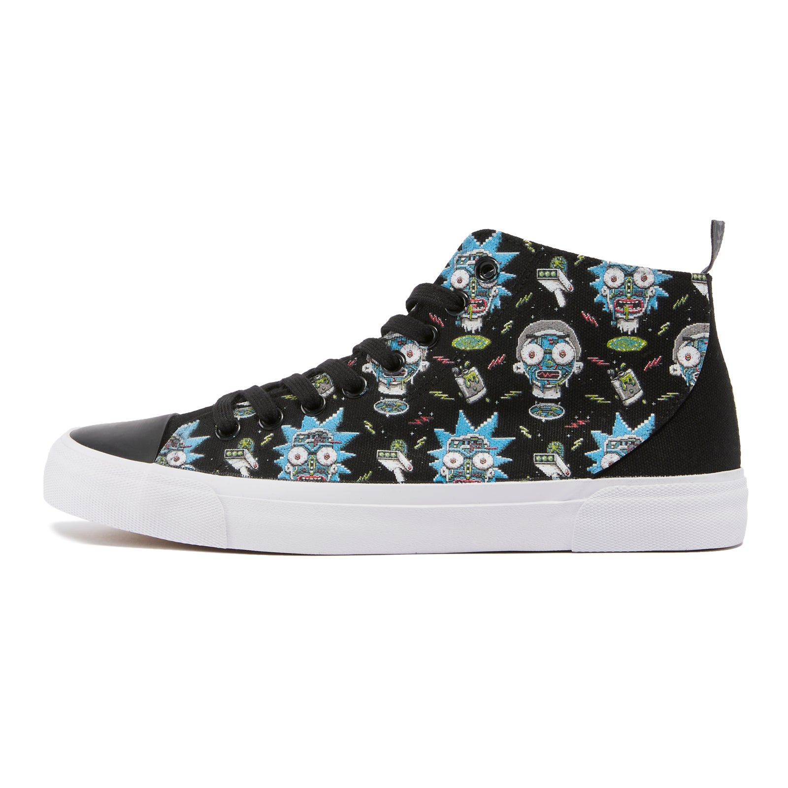 Akedo x Rick and Morty Pixelverse High Top - Black - UK 10 / EU
