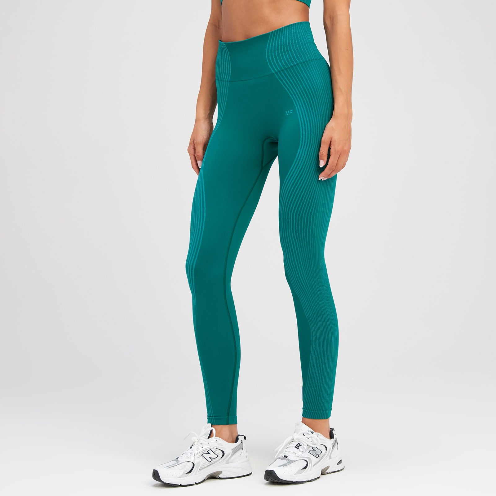 MYPROTEIN - ももピン MP Women's Tempo Illusion Seamless Leggings - Jade Green