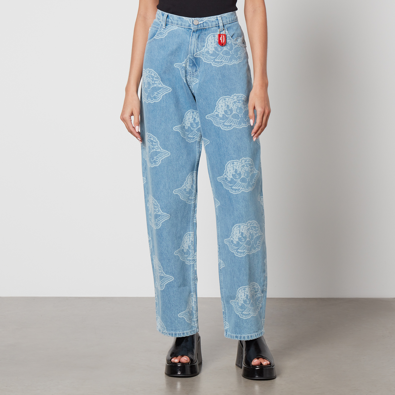 FIORUCCI Checkerboard store Organic Cotton Jeans