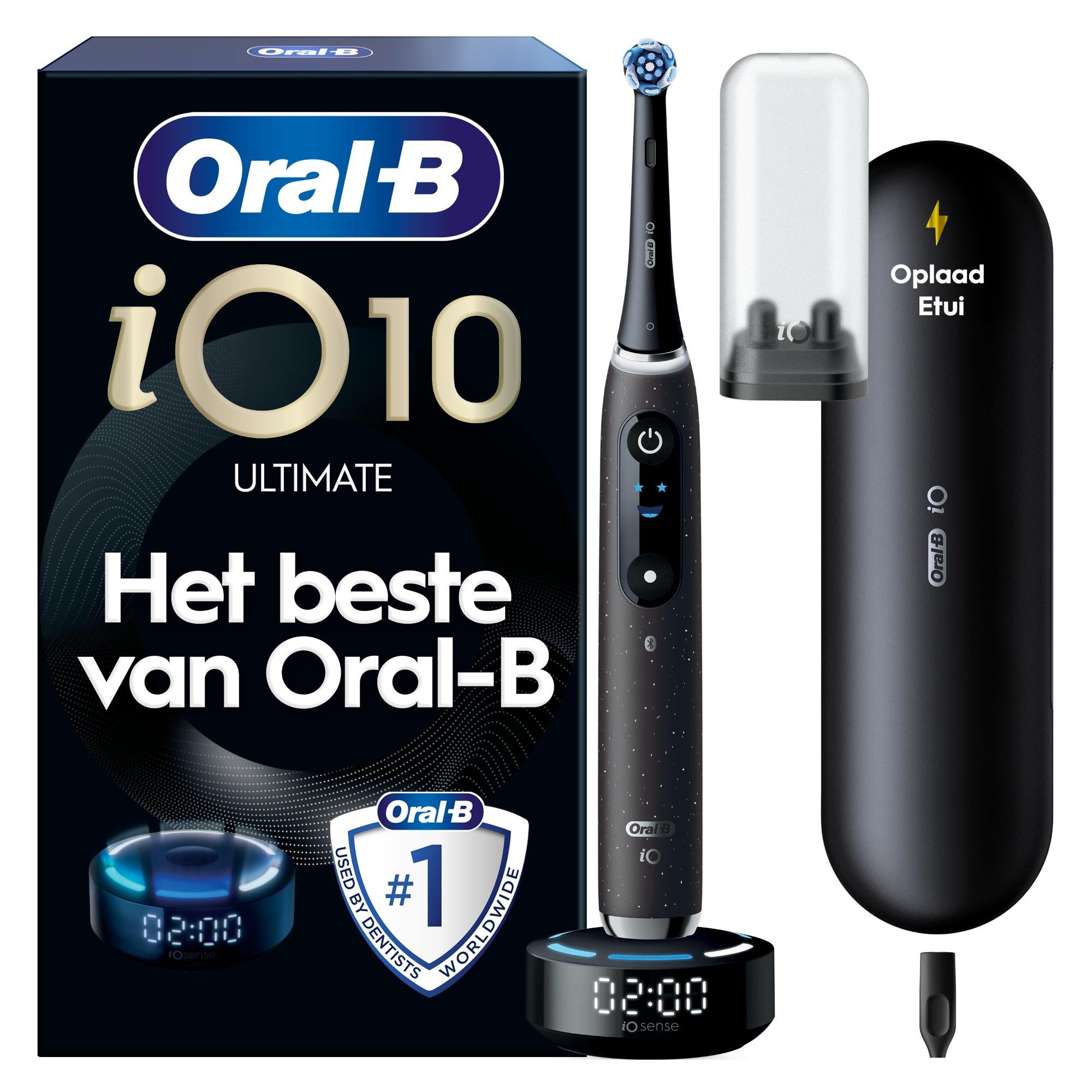 Oral-B iO10 Cosmic Black Elektrische Tandenborstel | Oral-B NL