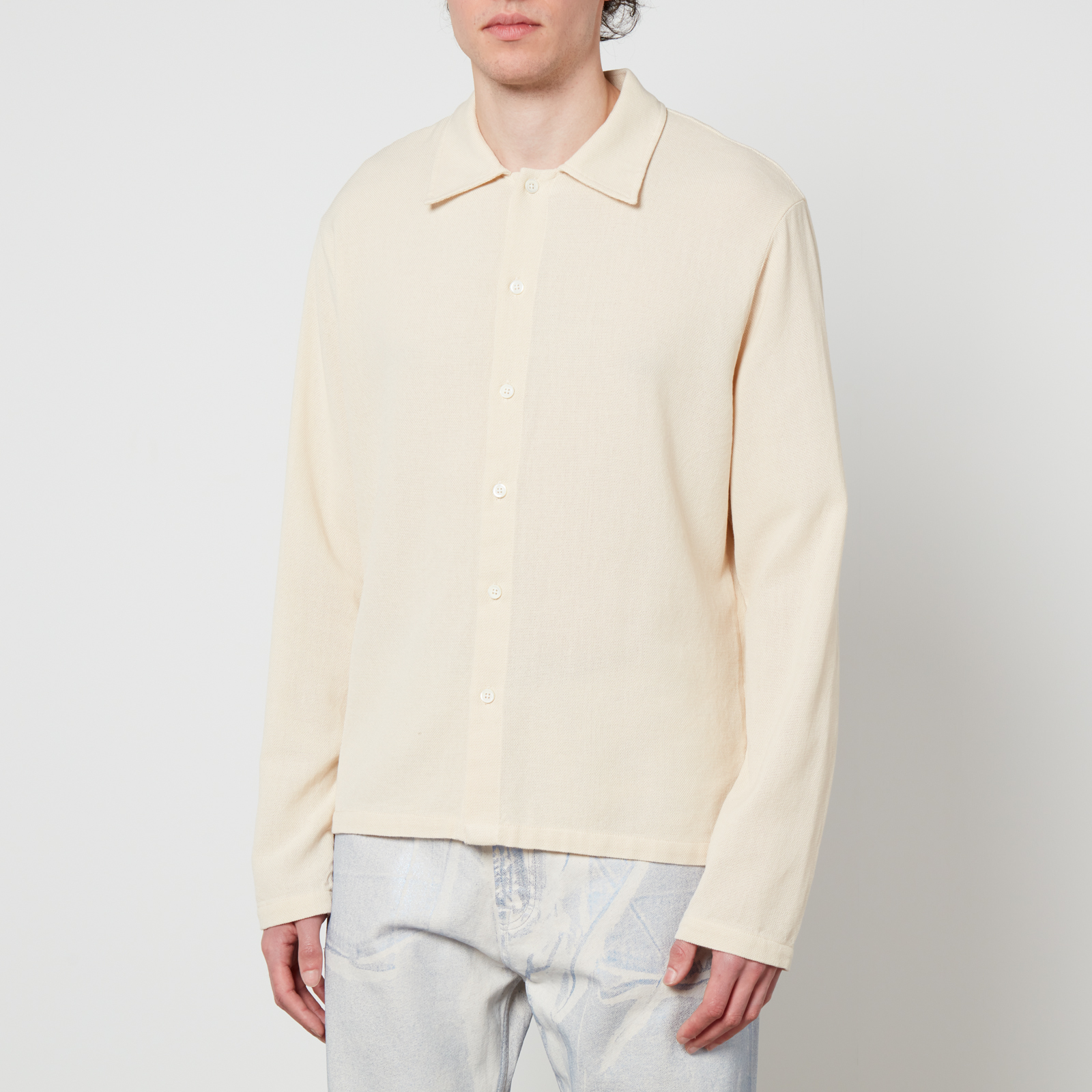 Our Legacy Isola Waffle-Knit Cotton Shirt | Coggles