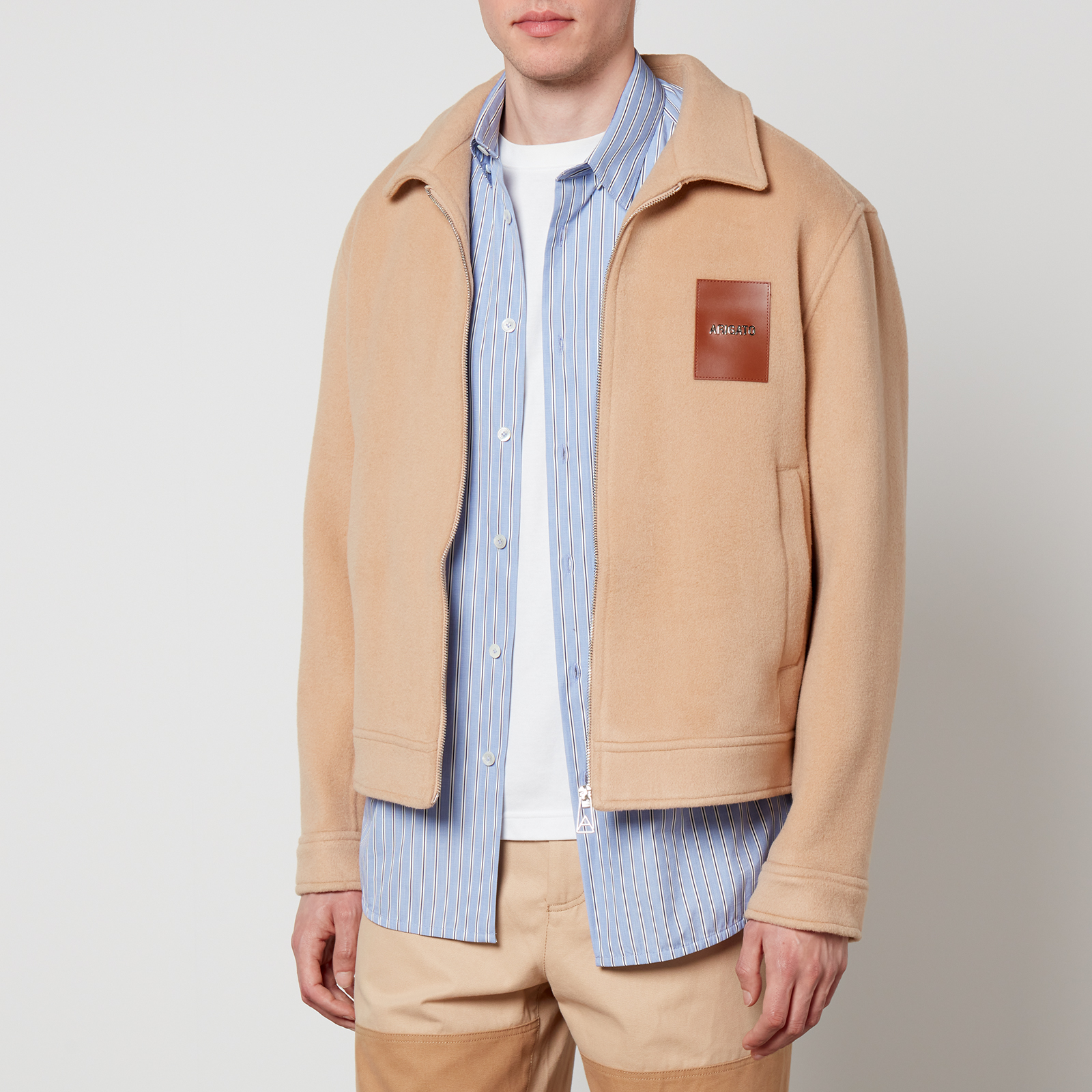 Axel Arigato Signal Logo-Patched Wool-Blend Jacket - S | Coggles Axel Arigato Signal Logo-Patched Wool-Blend Jacket - S | Coggles
