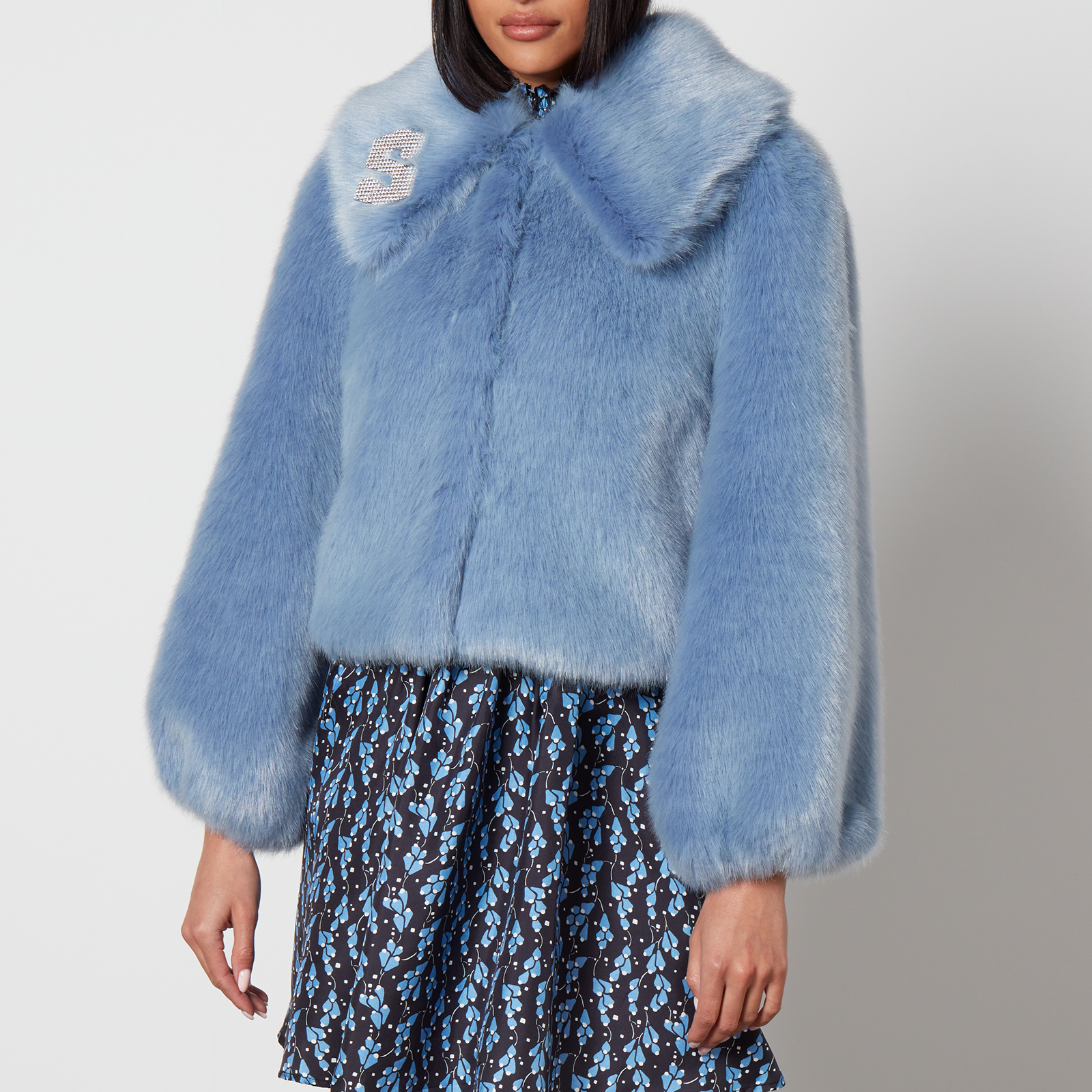 Shrimps Casper Cropped Faux Fur Coat | Coggles