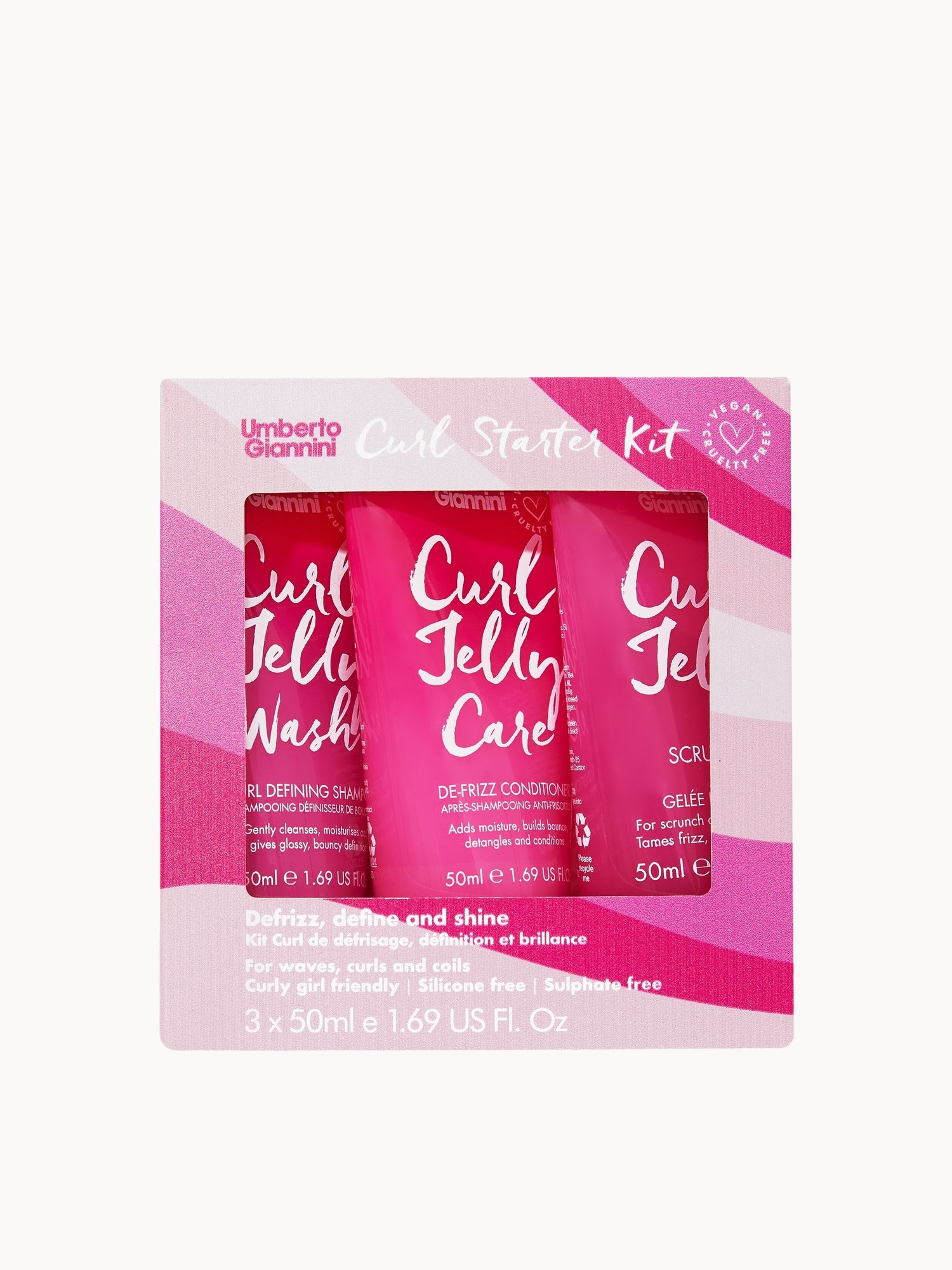 Umberto Giannini Curl Starter Kit 3 x 50ml