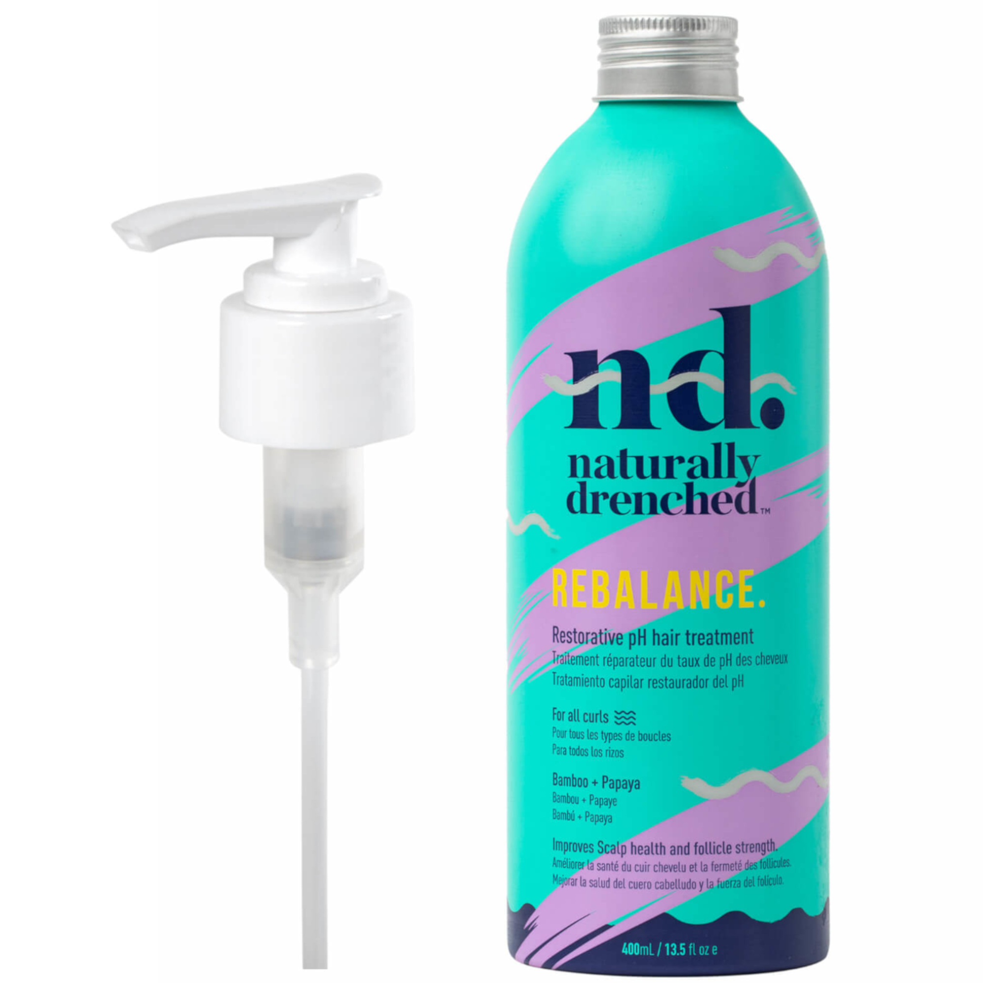 cult Naturally Drenched Rebalanced Treatment With Reusable Pump 400ml