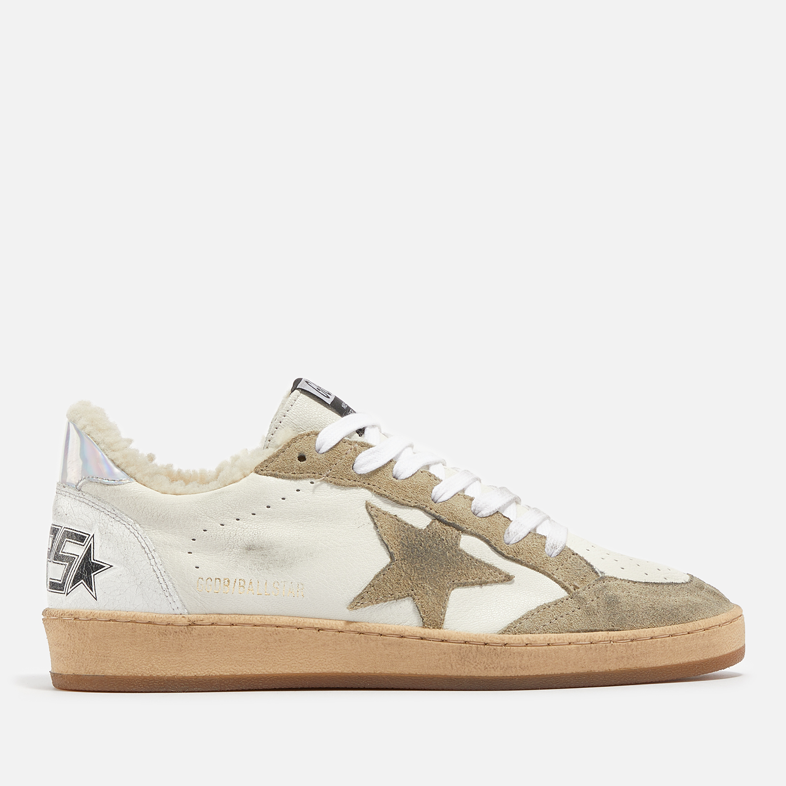 Golden Goose Women's Ball Star Shearling-Lined Leather Trainers | Coggles