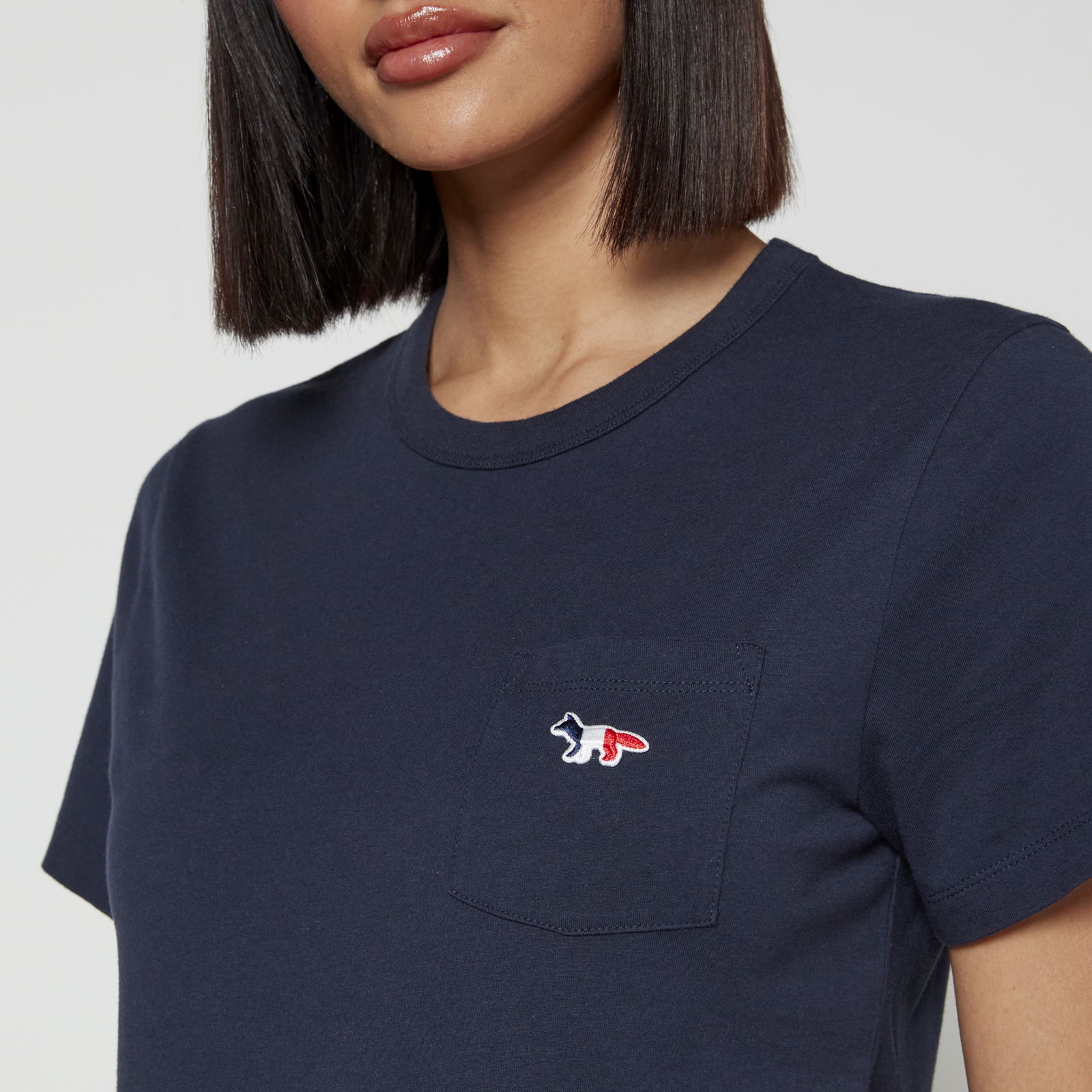 Maison Kitsuné Embroidered Cotton T-Shirt - XS | Coggles