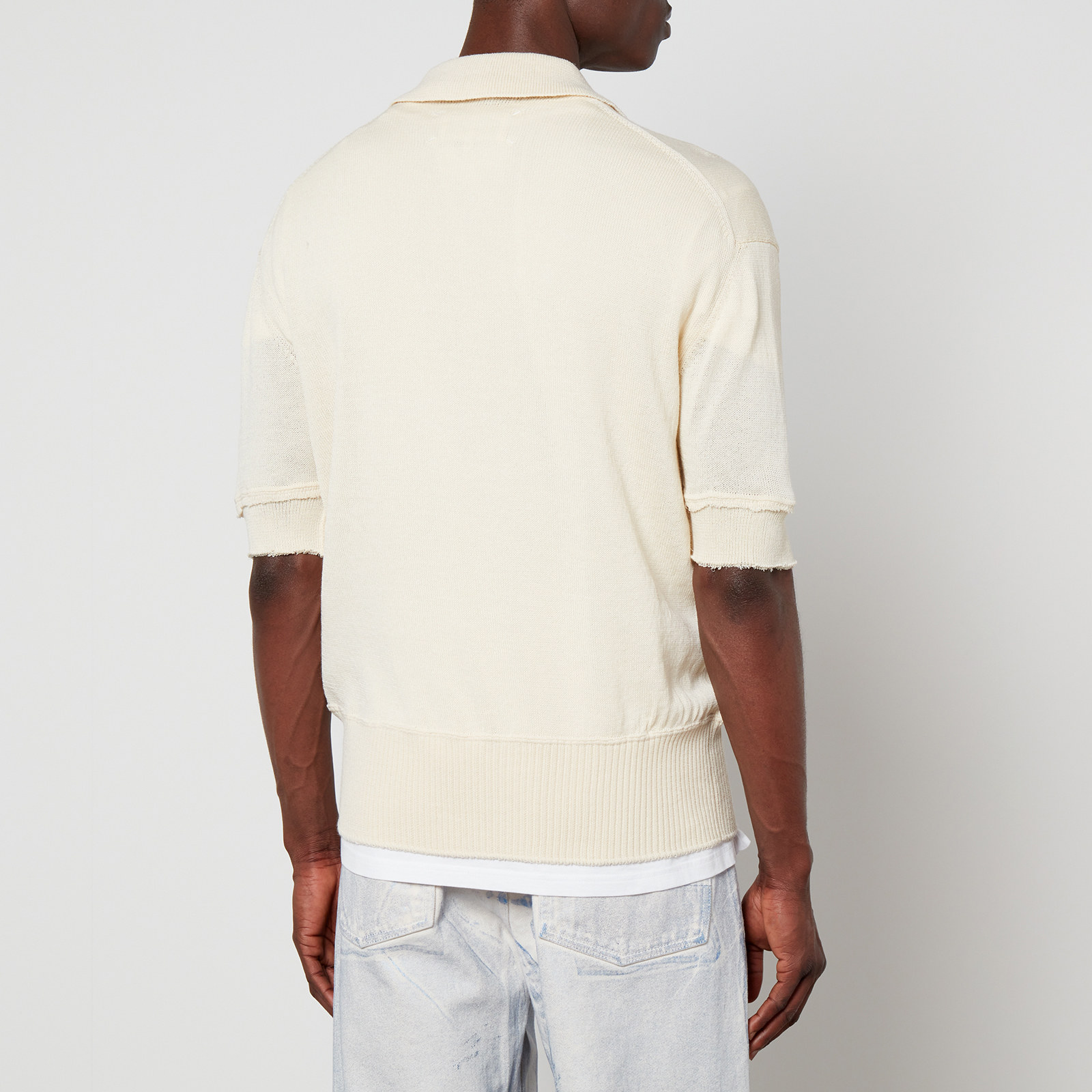Maison Margiela Wool-Blend Polo Shirt - S | Coggles