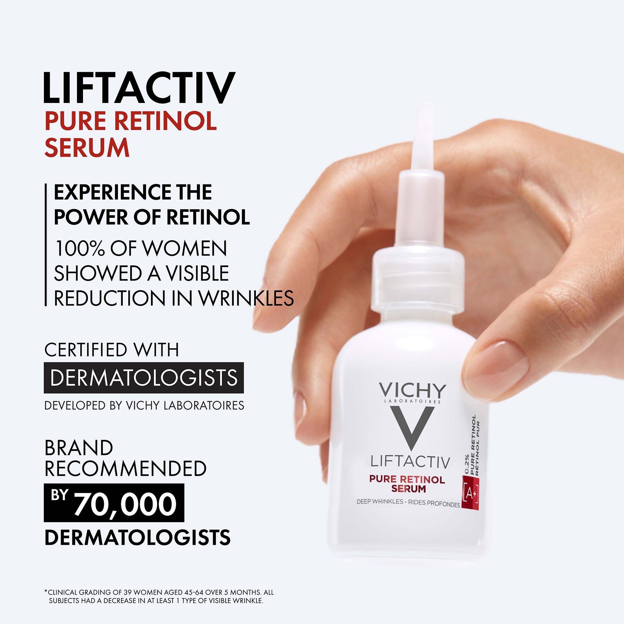 Vichy LiftActiv Pure Retinol Serum for Deep Wrinkles (1 fl. oz