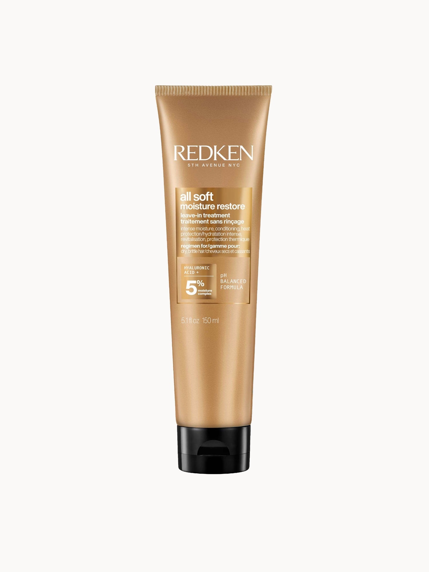 Redken All Soft Moisture Restore Leave-In Treatment for Dry Hair with Argan Oil and Hyaluronic Acid 150ml