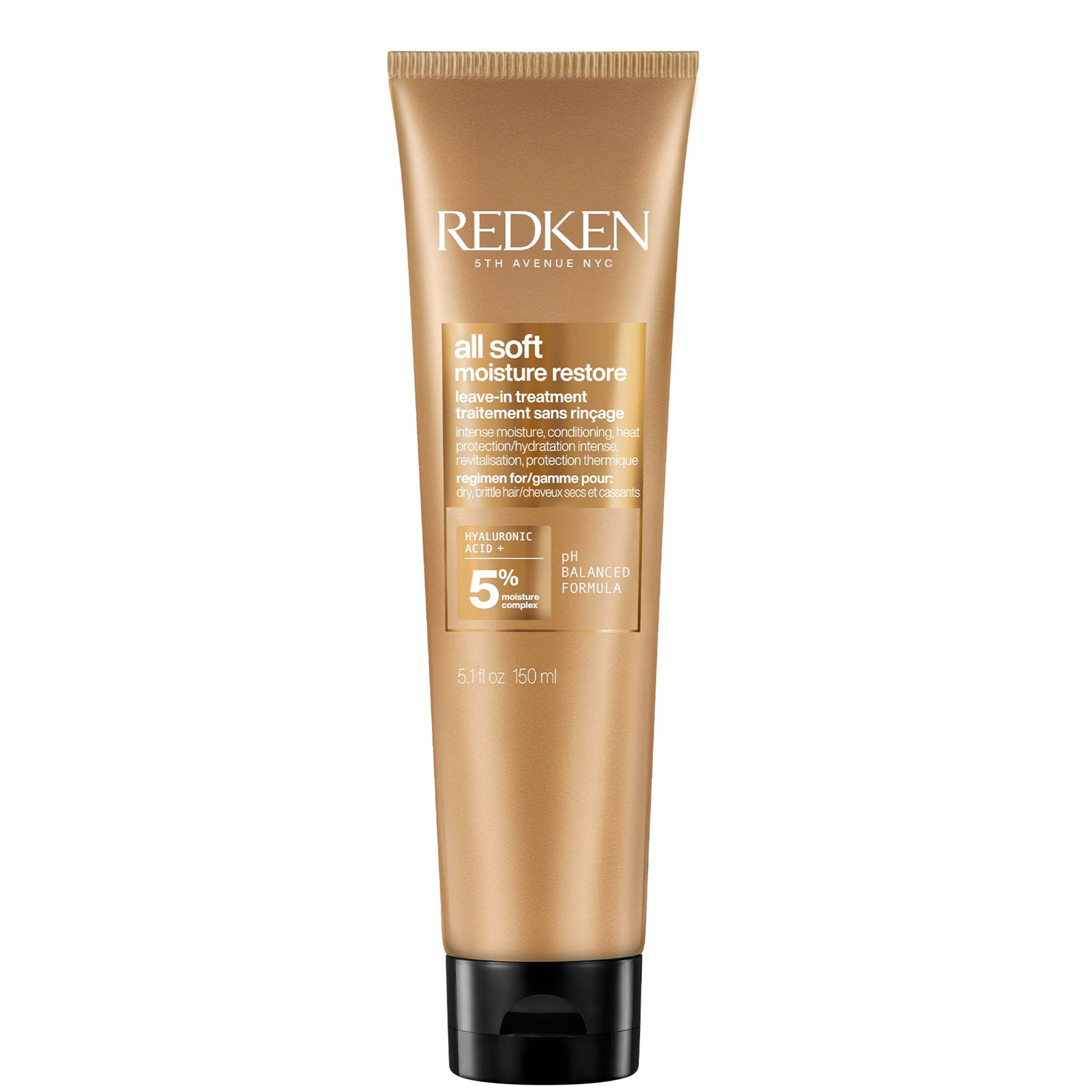 Redken: Redken All Soft Moisture Restore Leave-In Treatment for Dry Hair with Argan Oil and Hyaluronic Acid 150ml