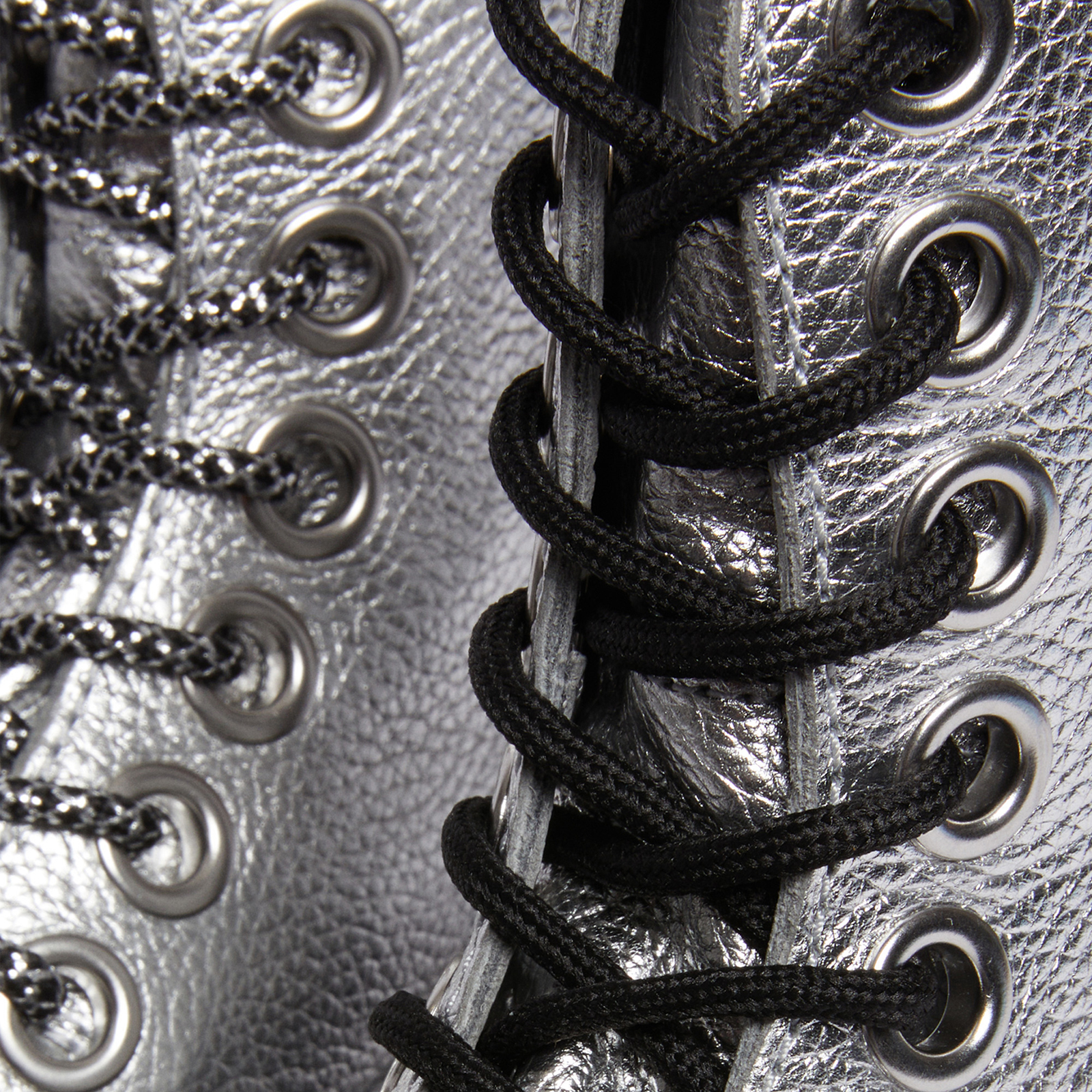 Jadon Max Silver Tumble Platform Boot — Downes