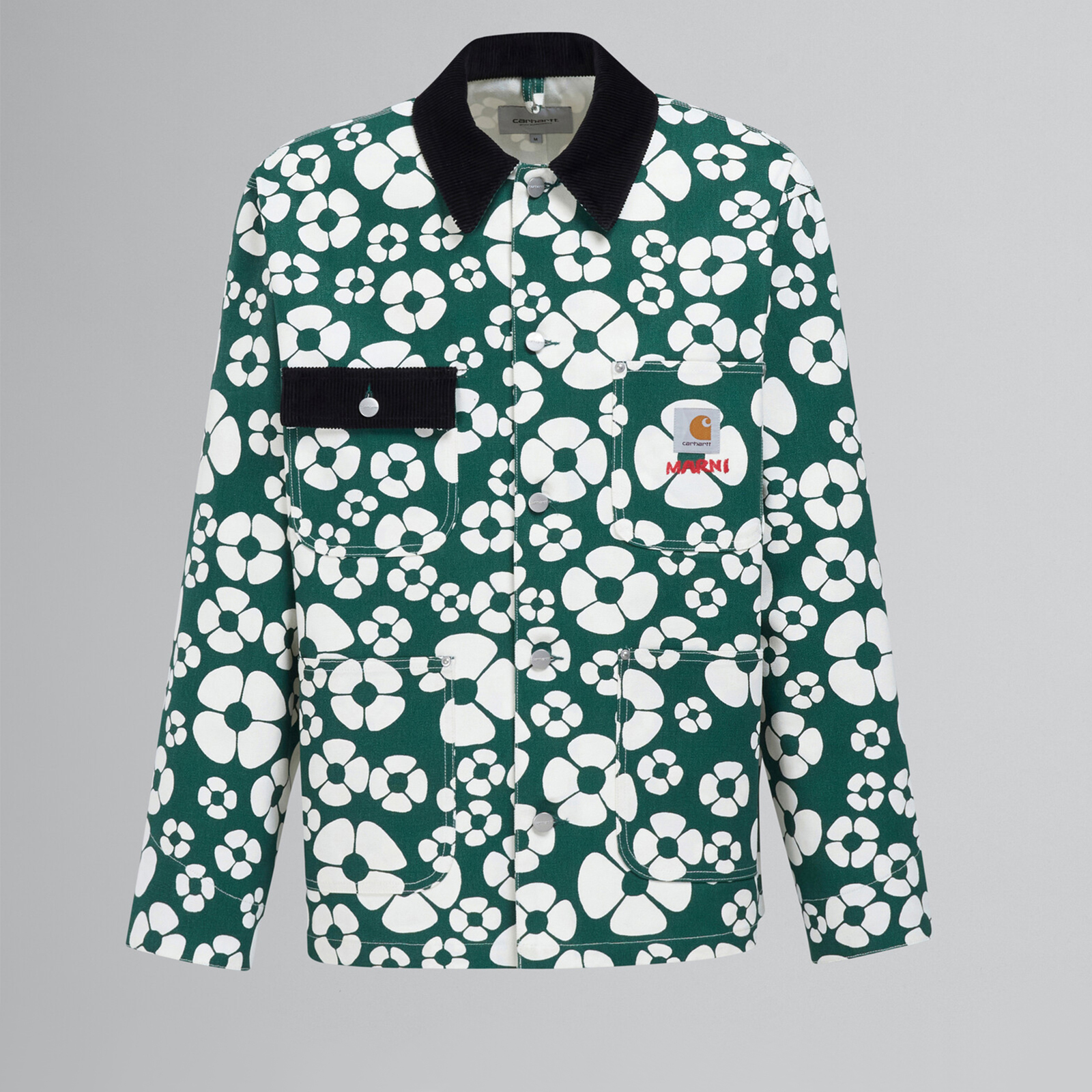 Marni X Carhartt Flower-Poplin Cotton-Poplin Jacket - S Marni X Carhartt Flower-Poplin Cotton-Poplin Jacket - S