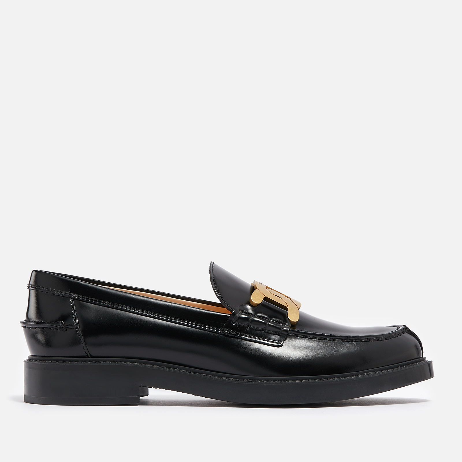 Tod's Women's Chain-Detailed Leather Loafers - UK 3 | Coggles