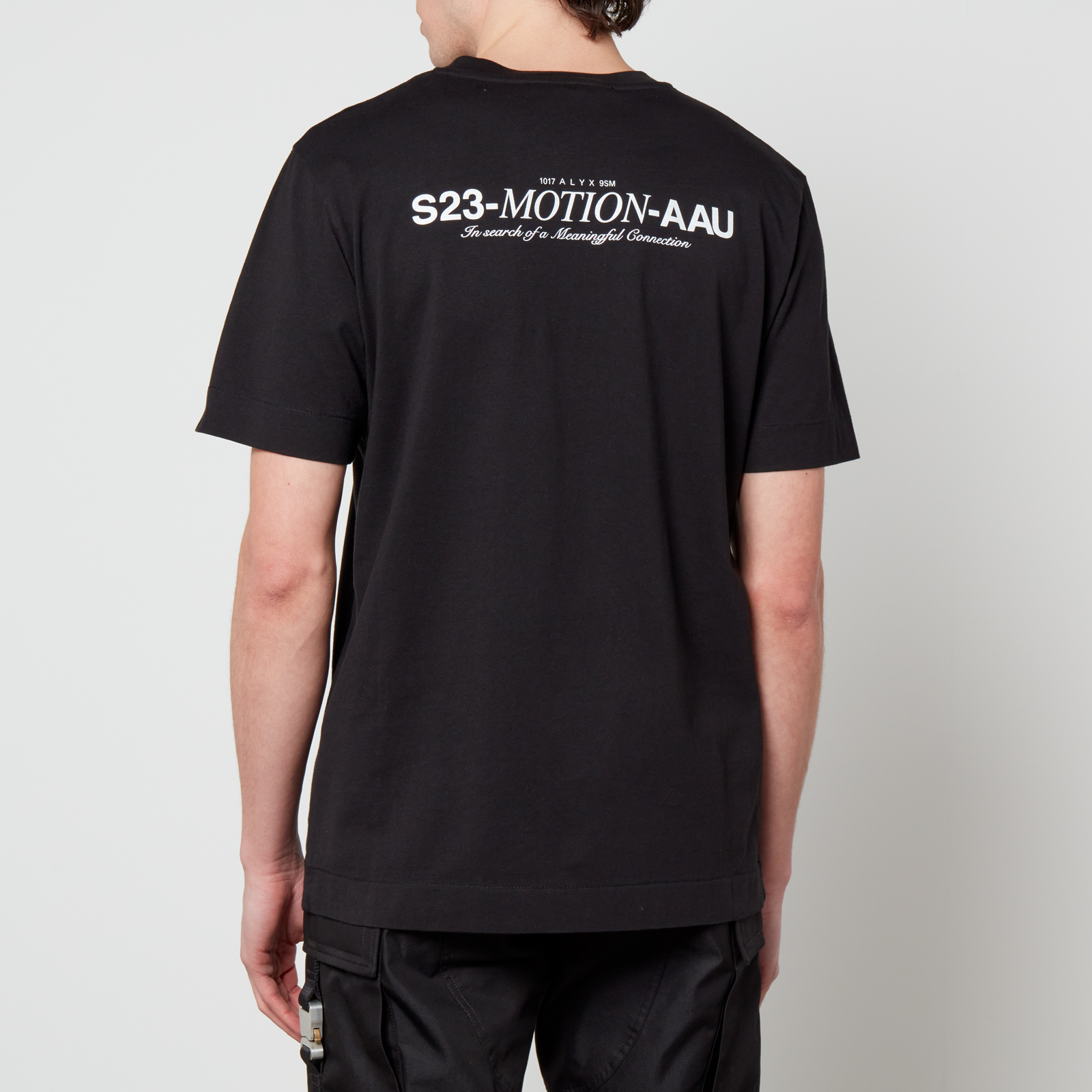Tシャツ・カットソー ALYX Logo Printing Man to Man Yellow AAUSW0183FA01YLW0041 AA New Half-Life Alyx Combine Logo Premium Logo Men's T-shirt