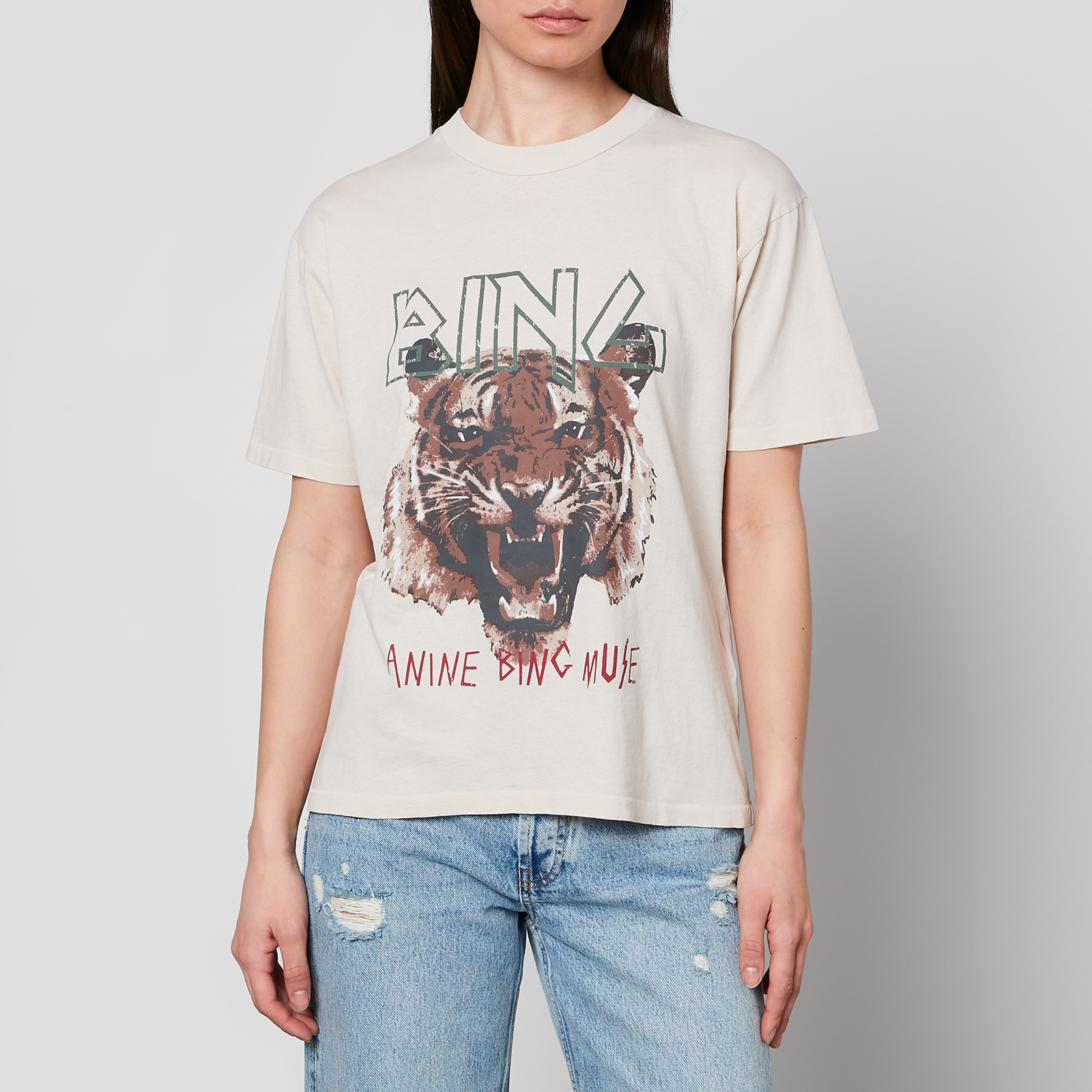 Anine Bing Tiger Cotton T Shirt Coggles