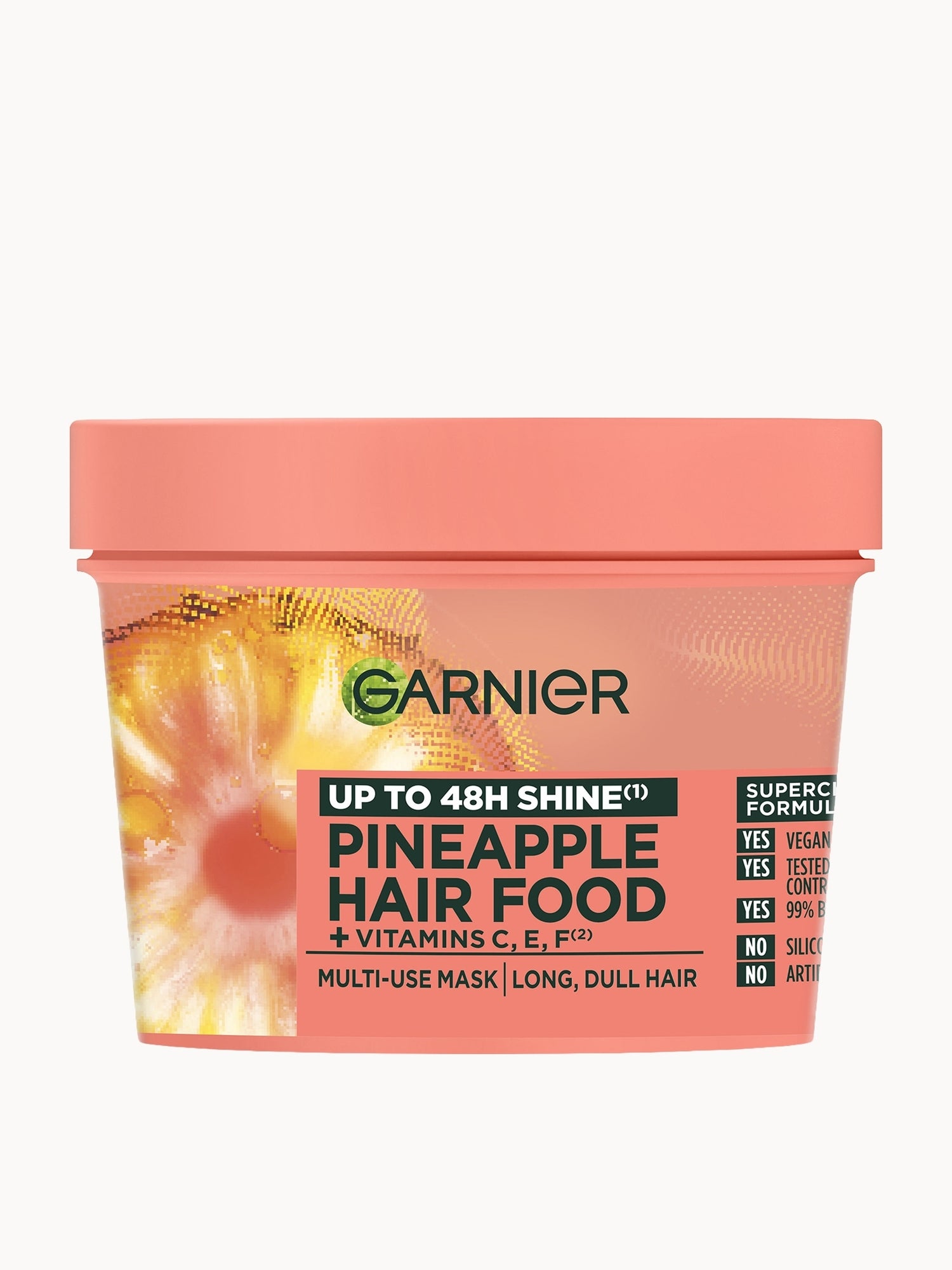 Garnier Ultimate Blends Glowing Lengths Pineapple and Amla Hair Food 3-in-1 Hair Mask Treatment 400ml