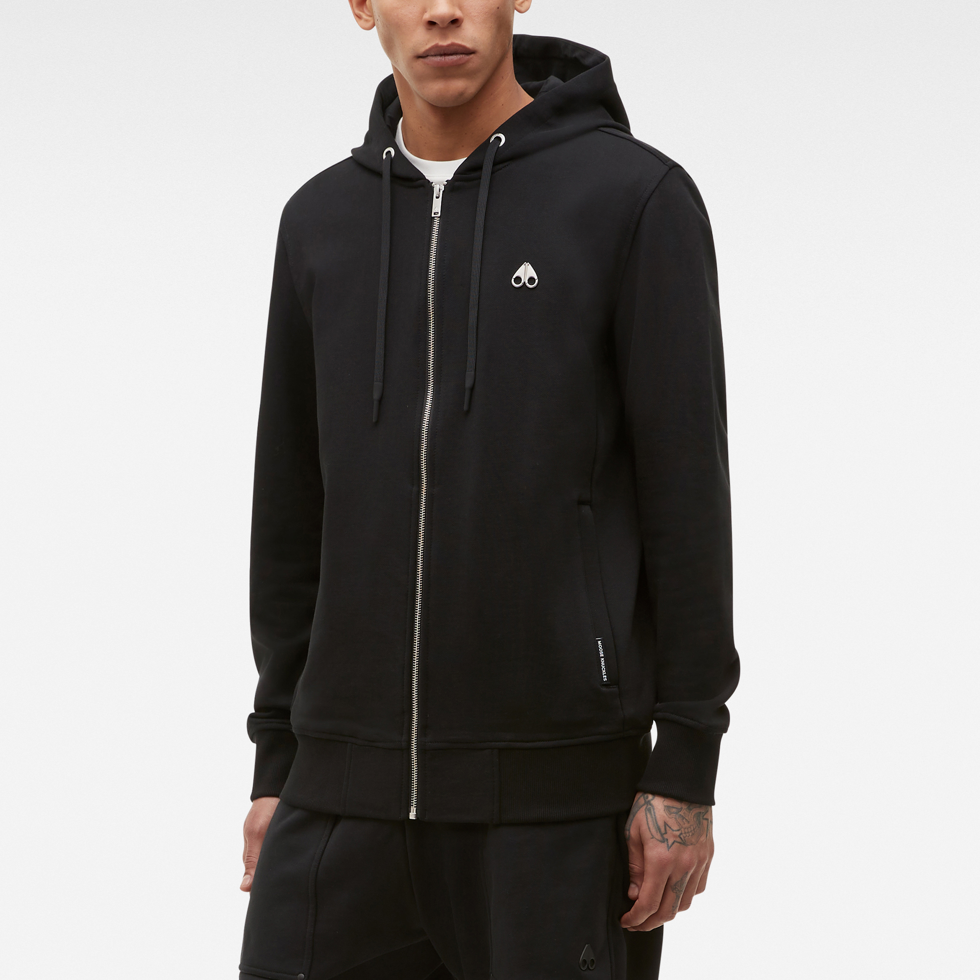 Moose Knuckles Dundas Cotton-Jersey Zip-Up Hoodie - S | Coggles