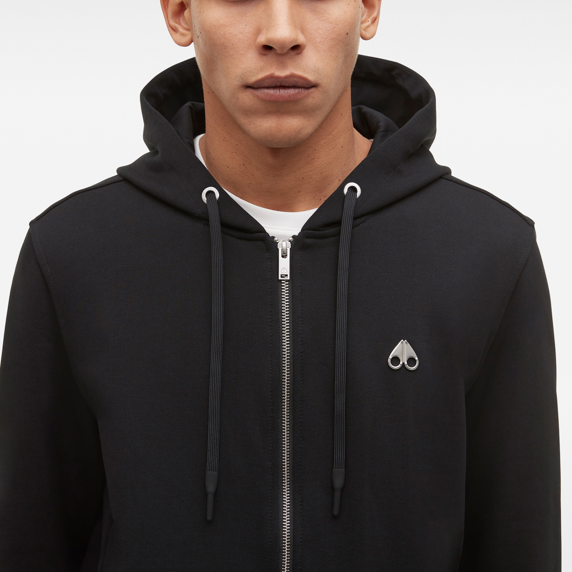 【MOOSE KNUCLES】MARTENSE HOODIE コットンジャージー ロゴ MOOSE KNUCLES】MARTENSE HOODIE コットンジャージー ロゴ