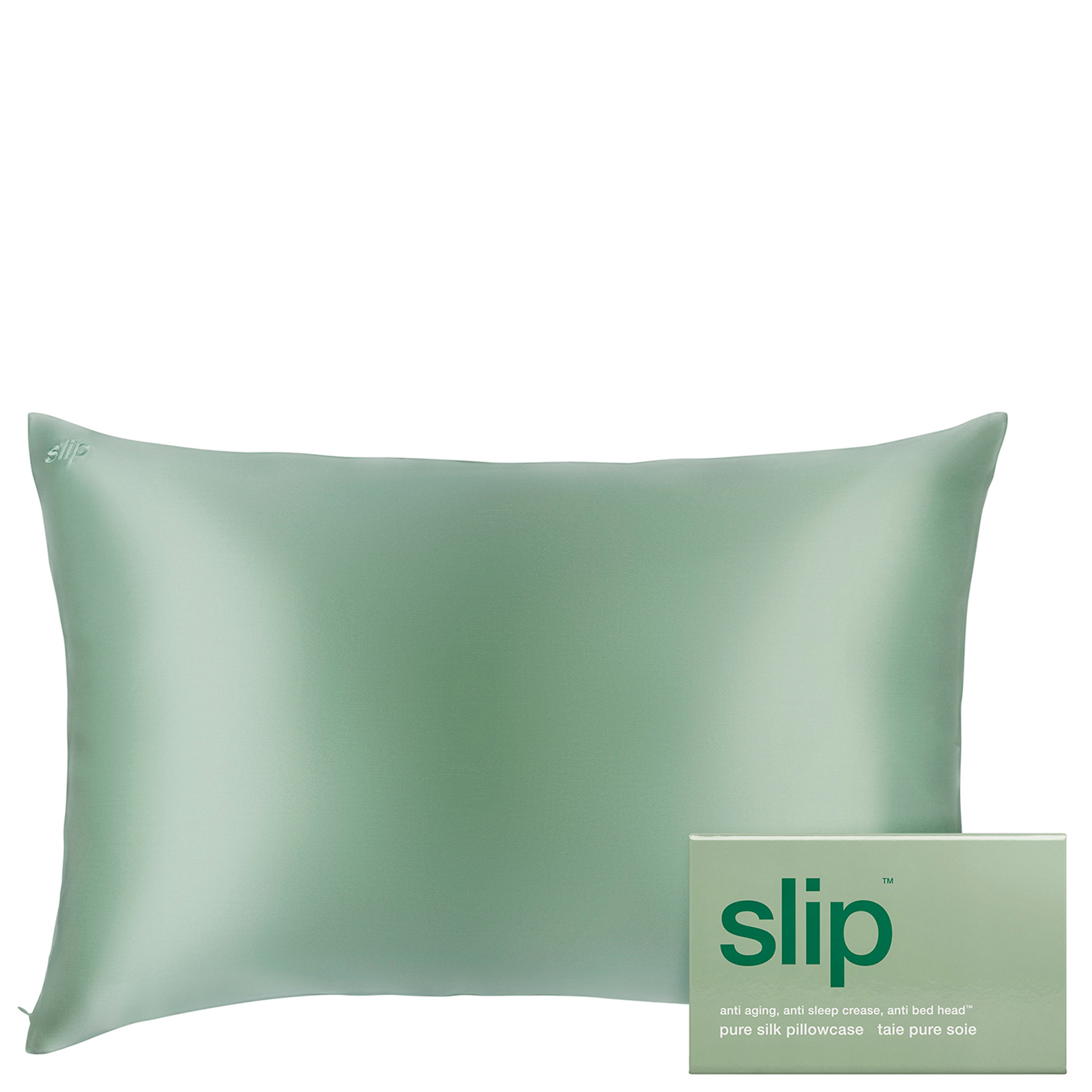 Slip Pure Silk Queen Pillowcase Pistachio Cult Beauty